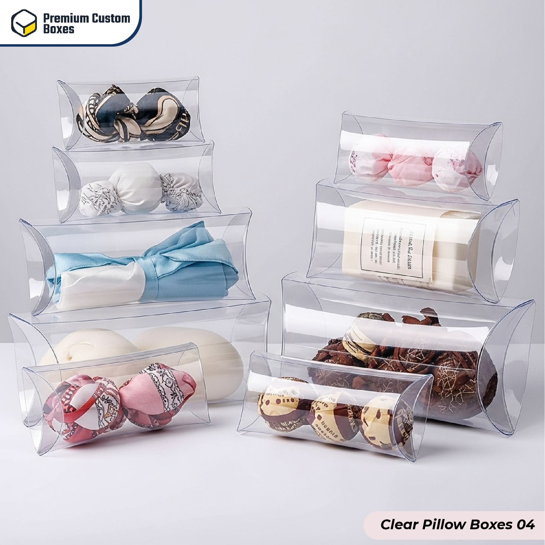 Custom Clear Pillow Boxes
