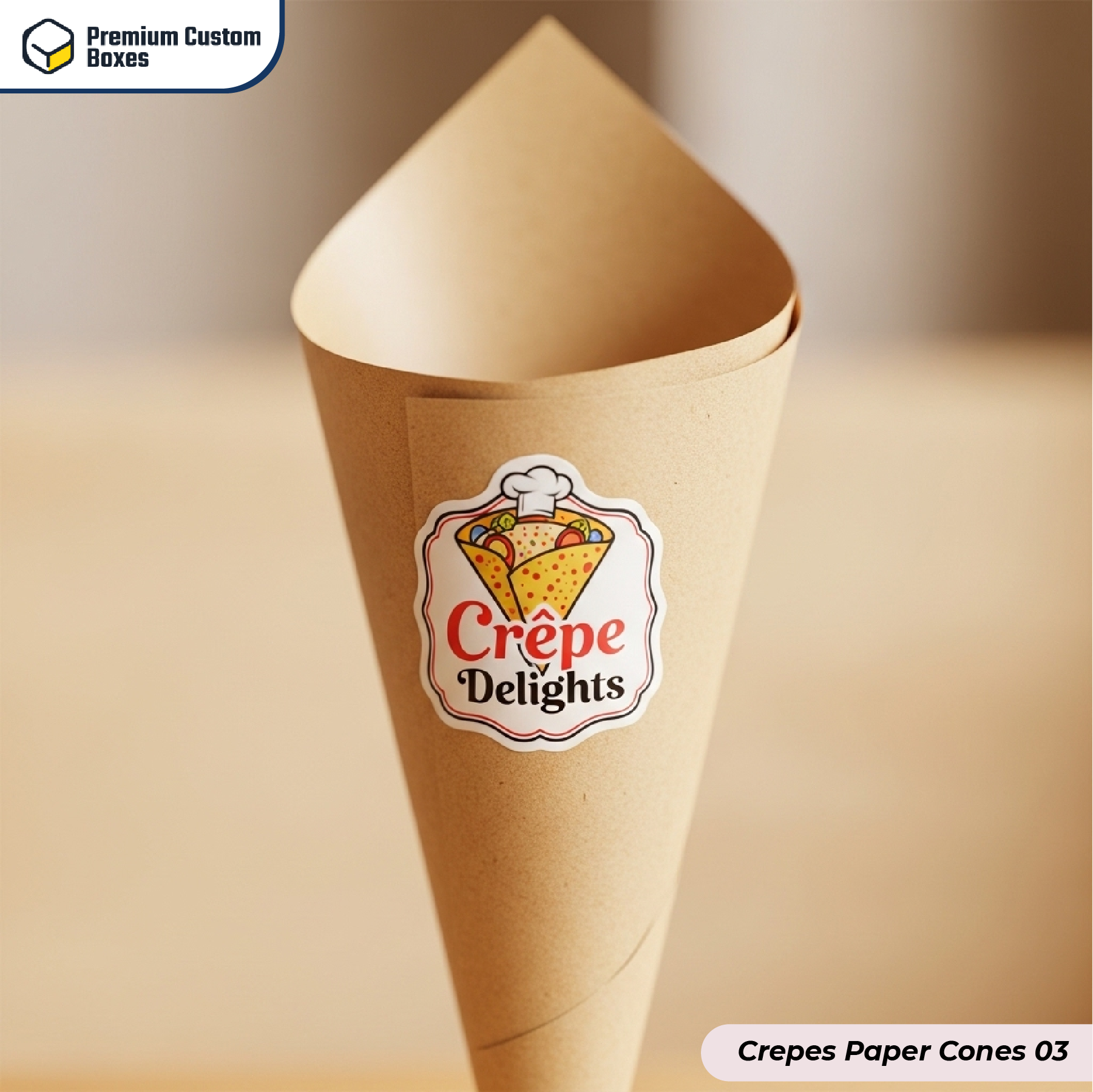 Custom Crepes Paper Cones