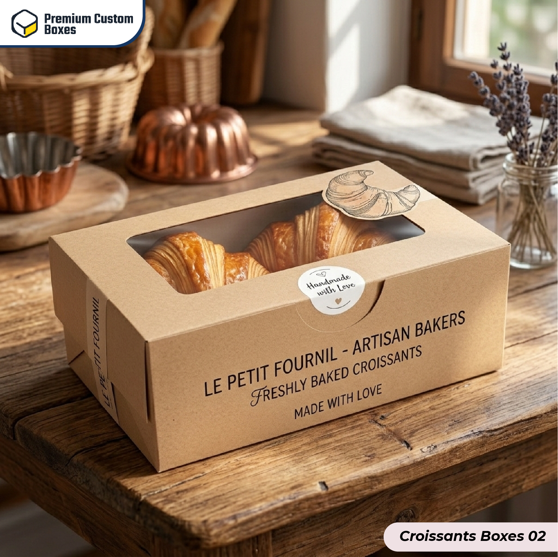 Custom Croissants Boxes