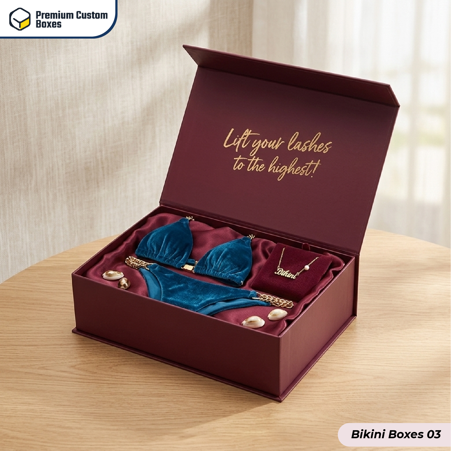 Custom Bikini Packaging Boxes