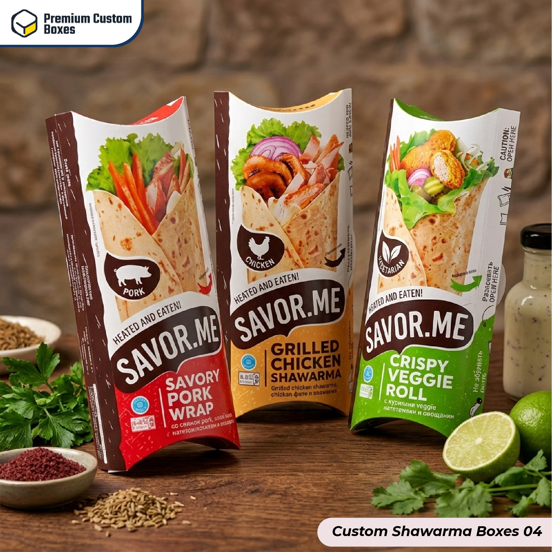 Custom Shawarma Boxes