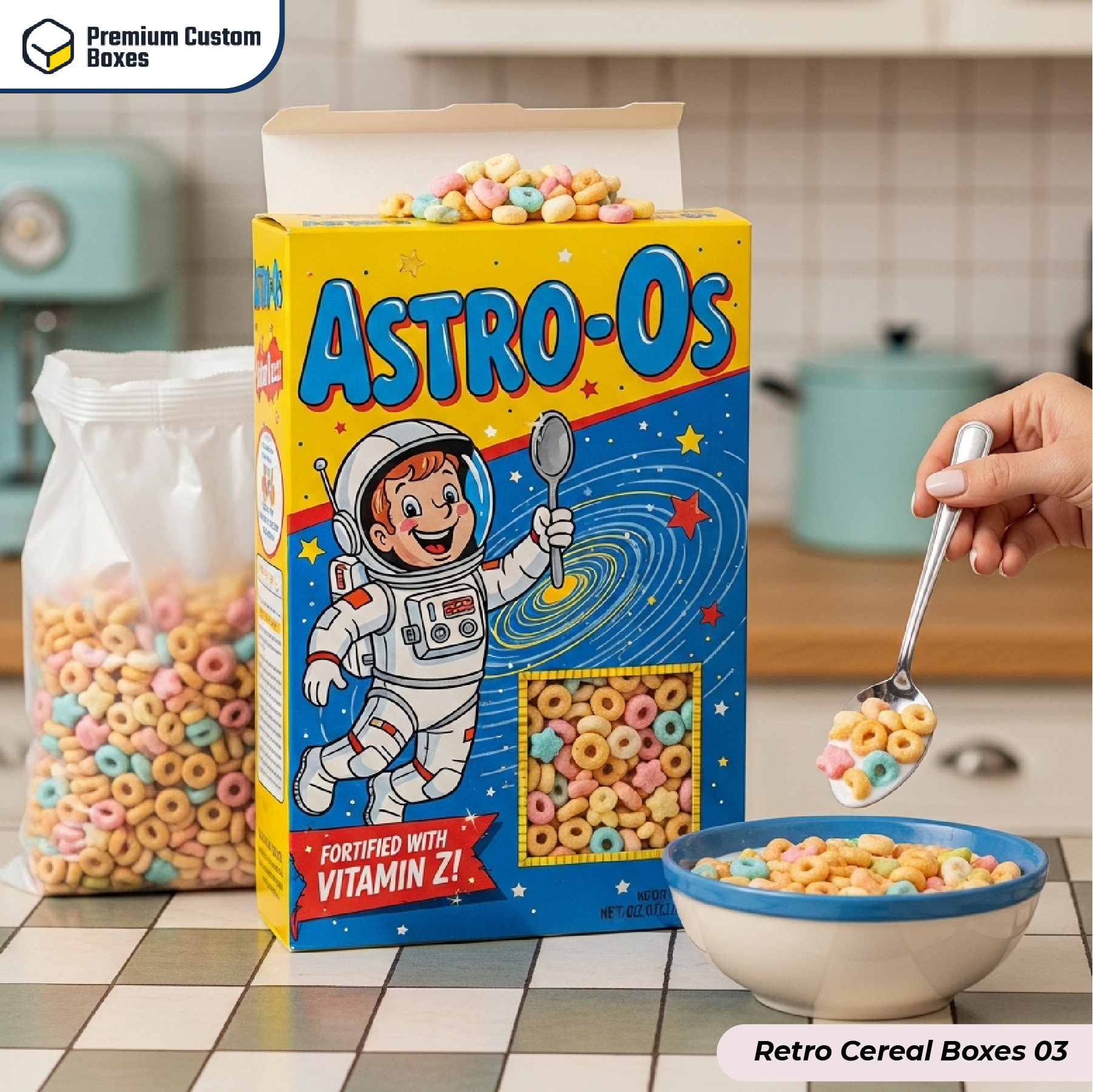 Custom Retro Cereal Boxes