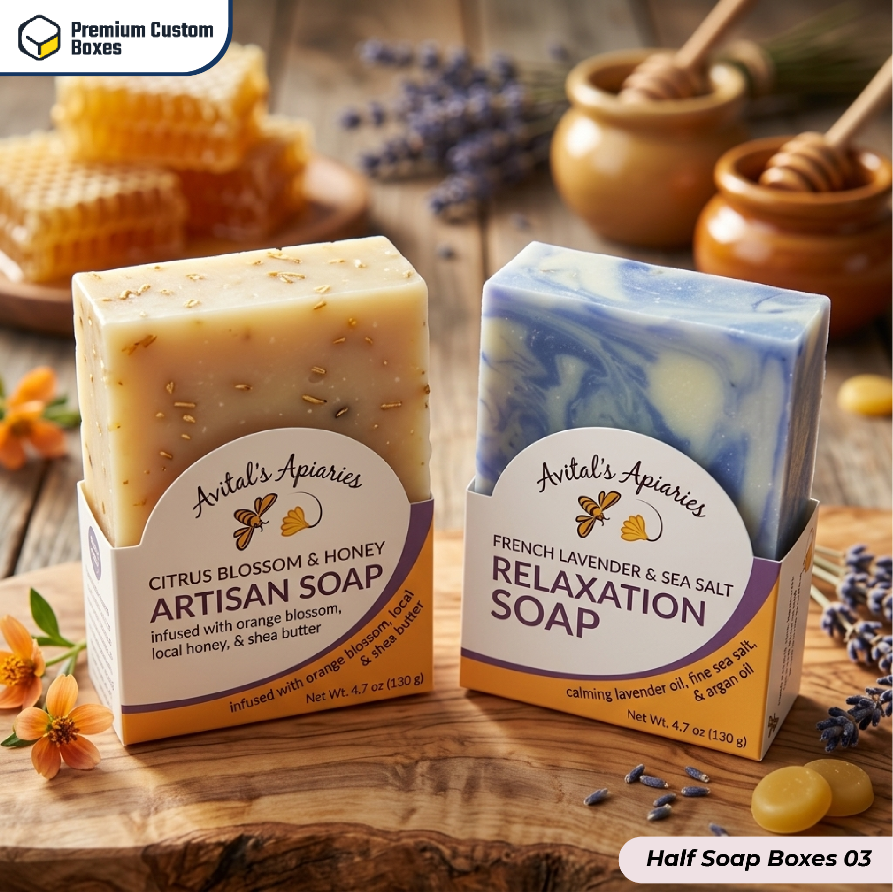 Custom Half Soap Boxes