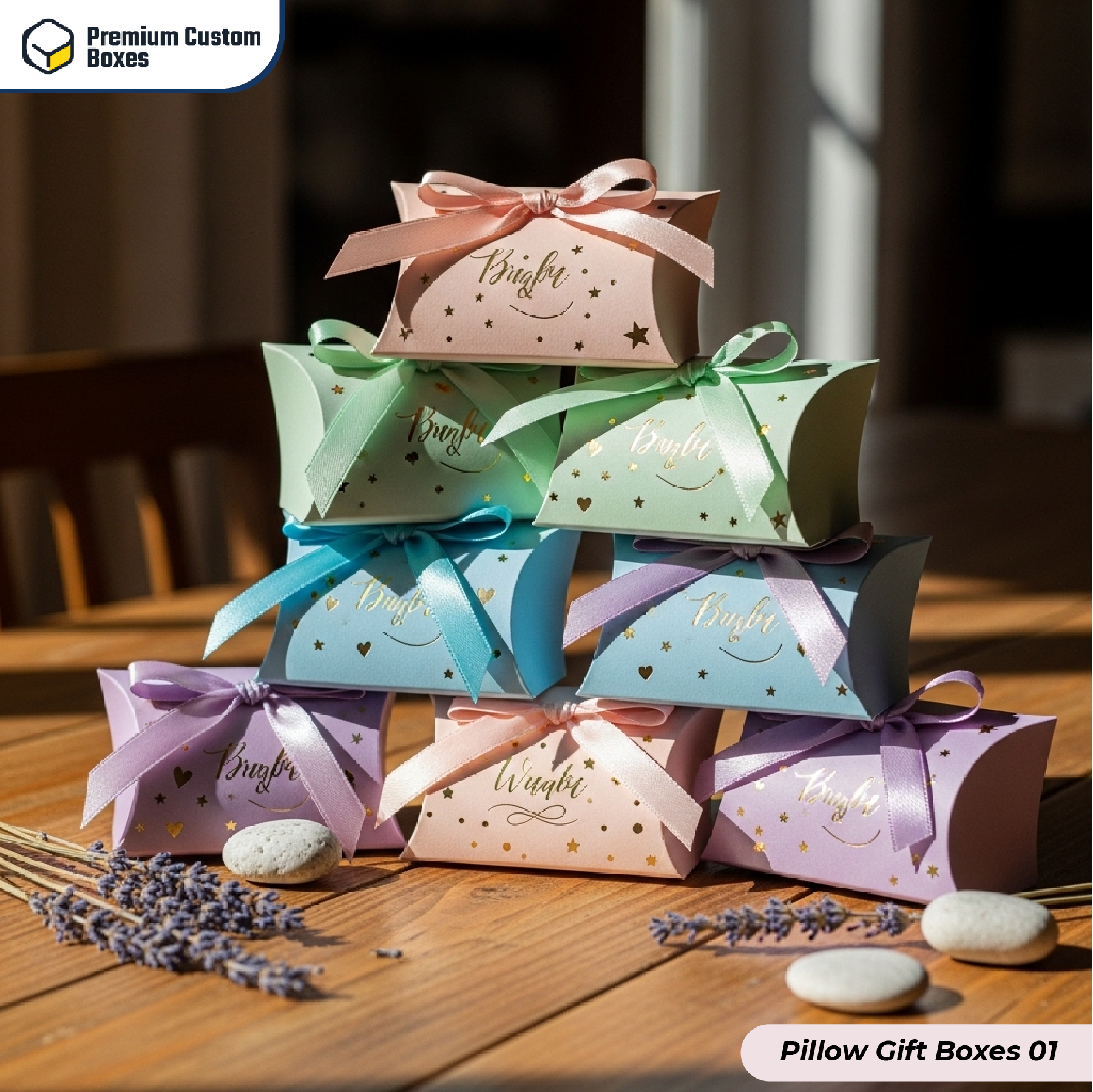 Custom Pillow Gift Boxes