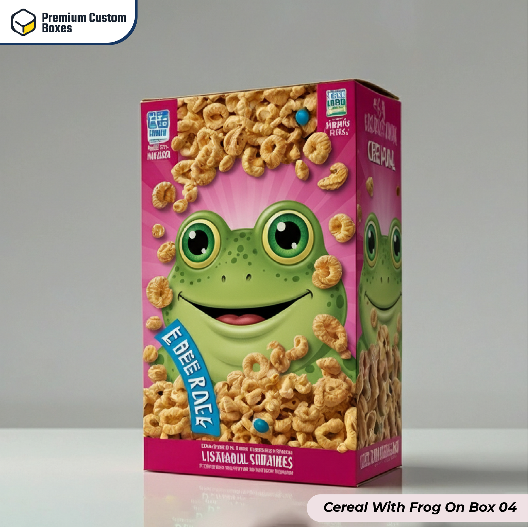 Custom Cereal With Frog On Box