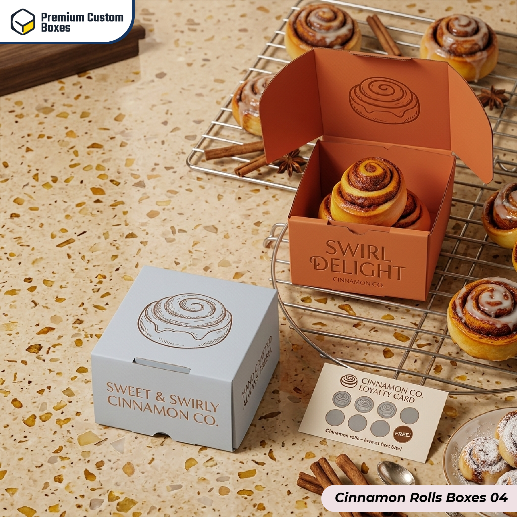 Custom Cinnamon Rolls Boxes
