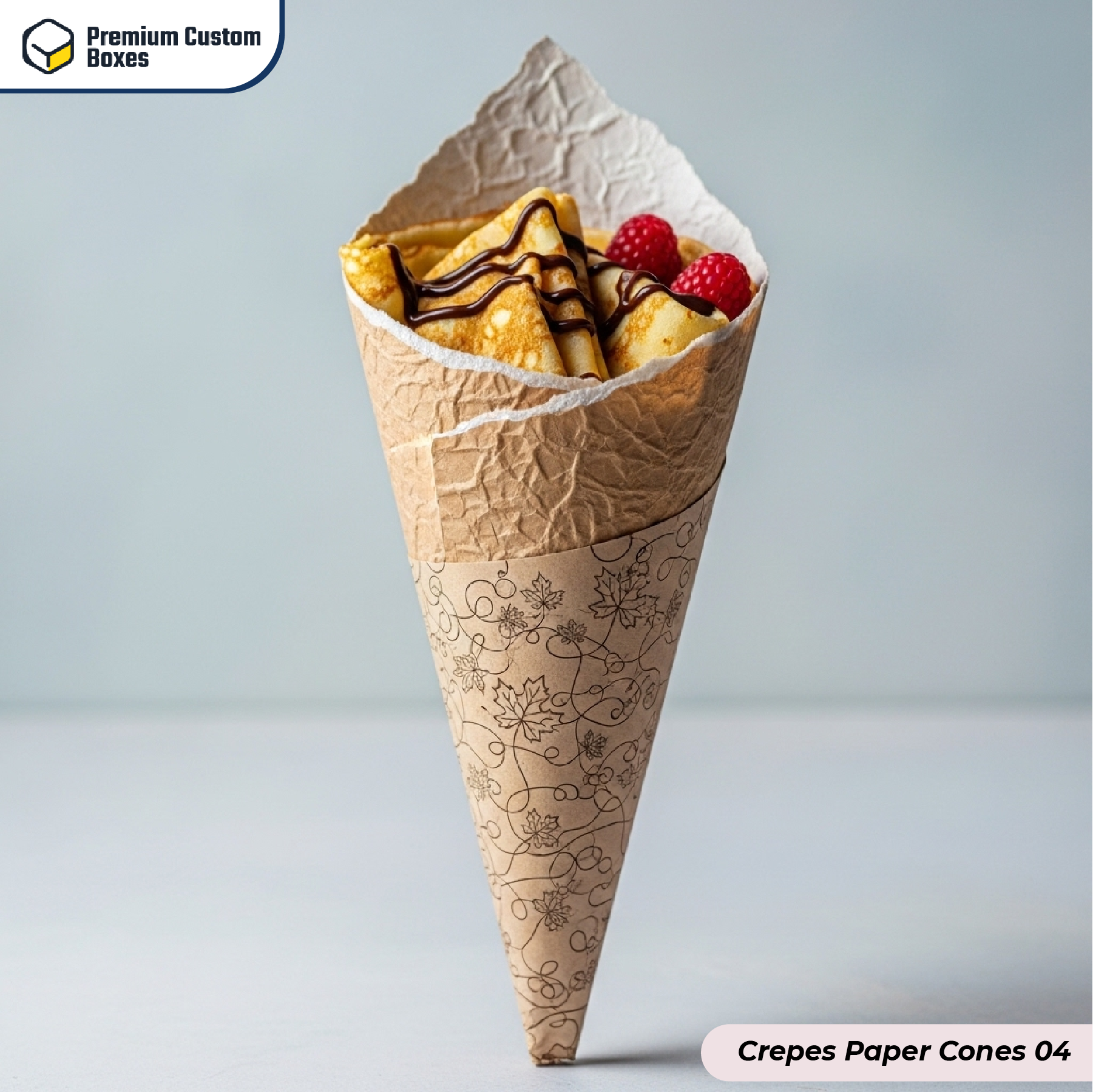 Custom Crepes Paper Cones