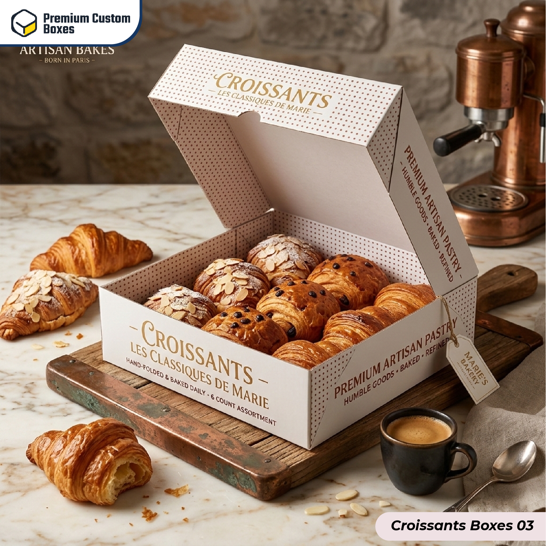 Custom Croissants Boxes
