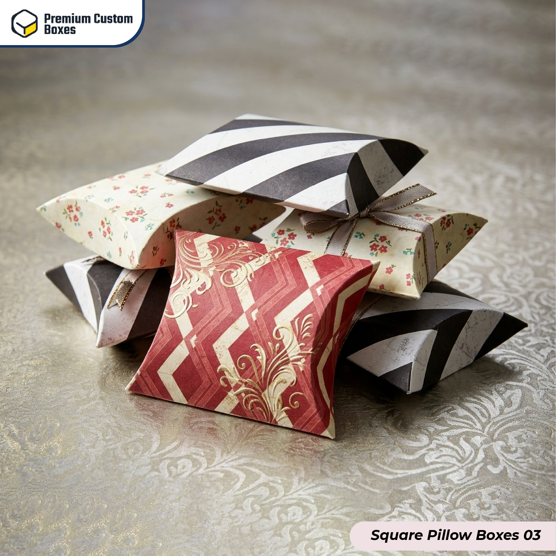 Custom Square Pillow Boxes