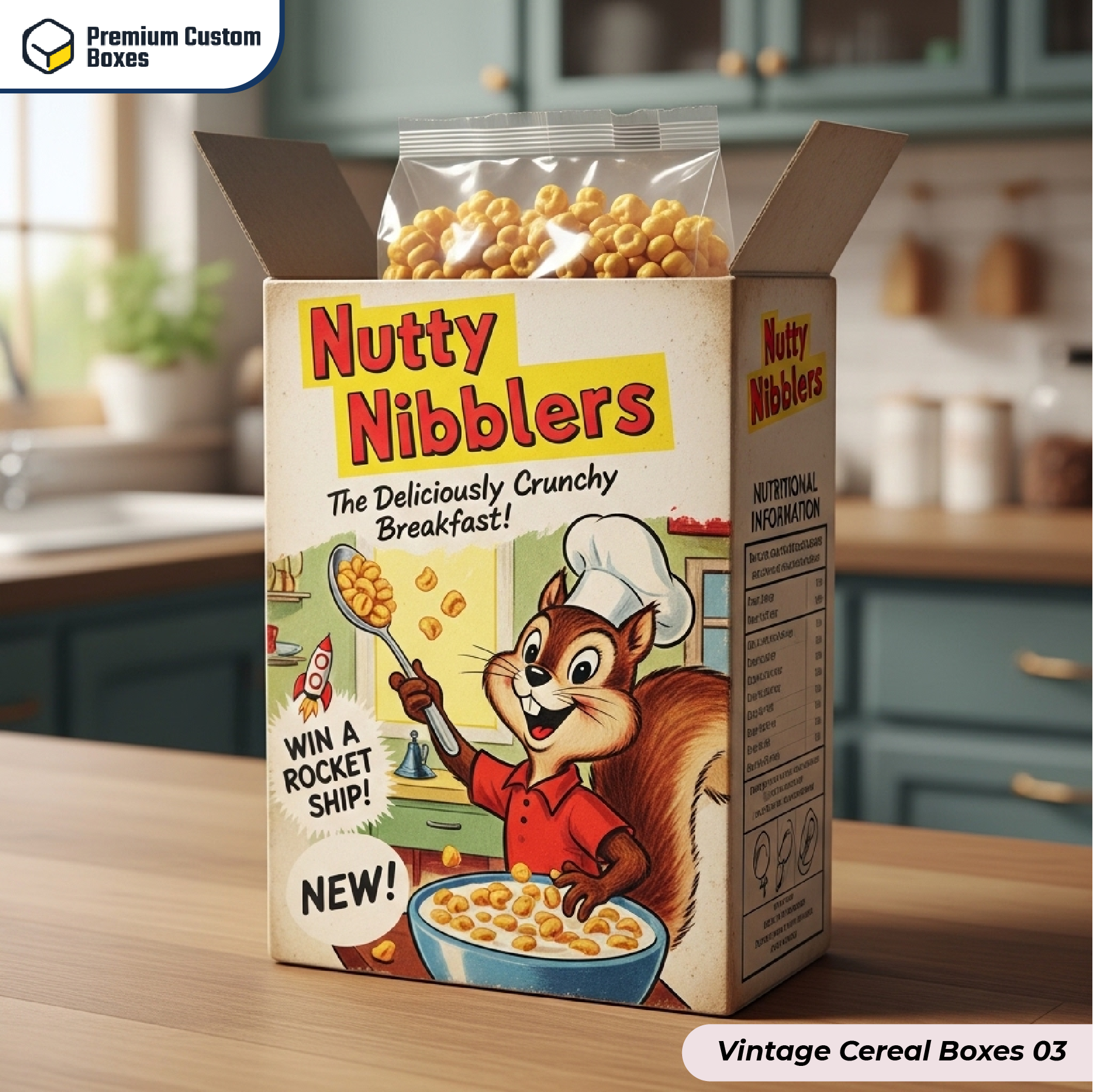 Custom Vintage Cereal Boxes