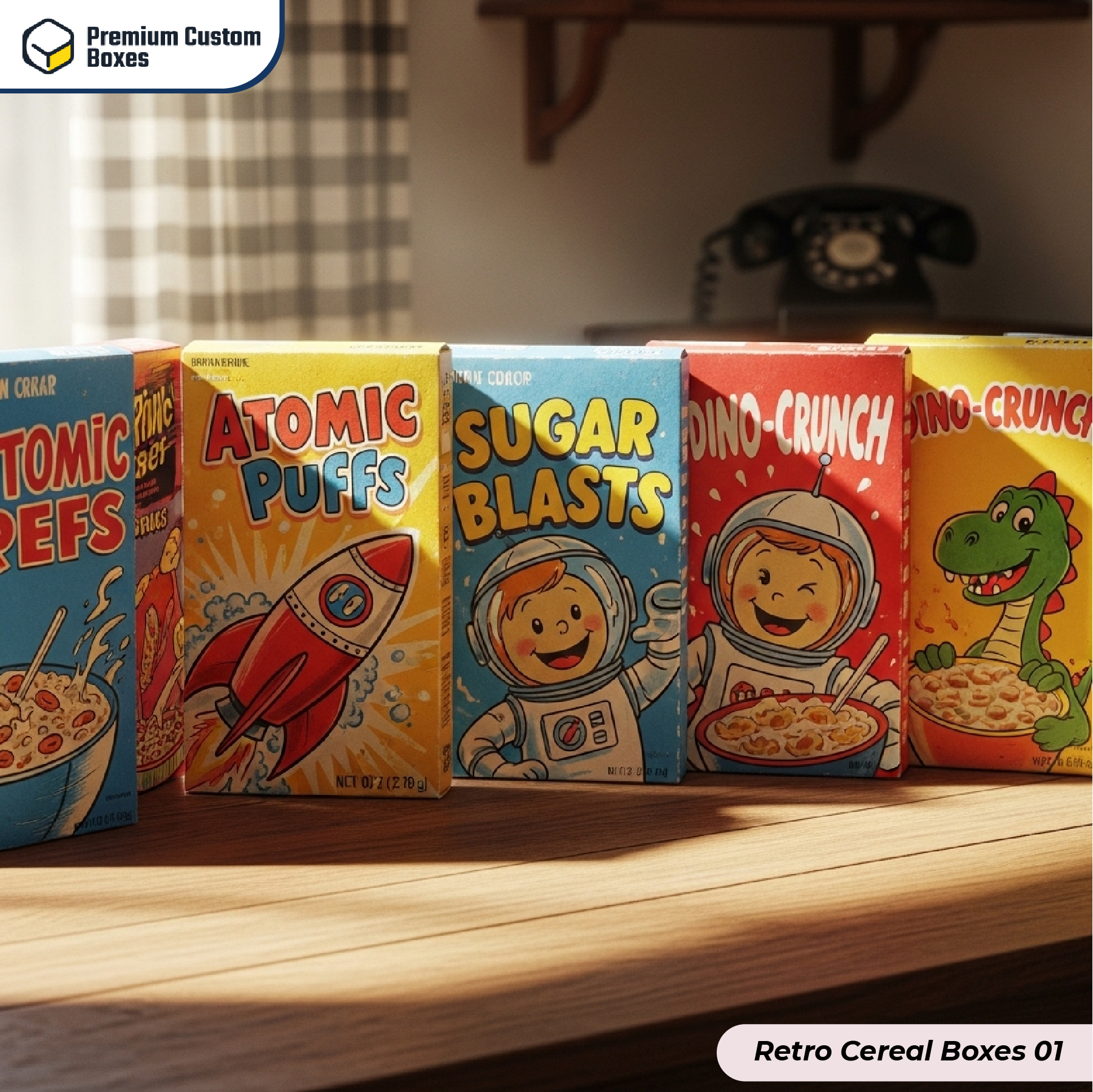Custom Retro Cereal Boxes