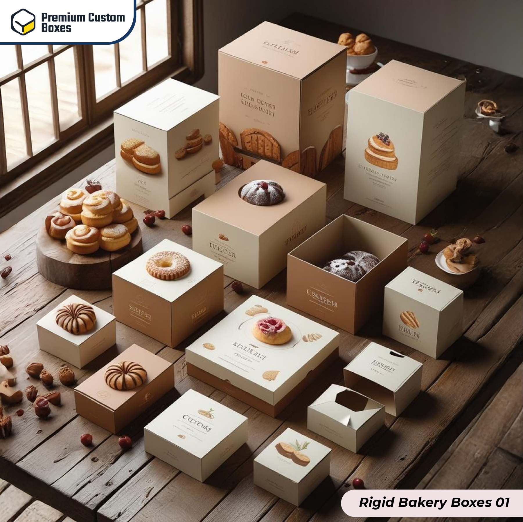 Custom Rigid Bakery Boxes