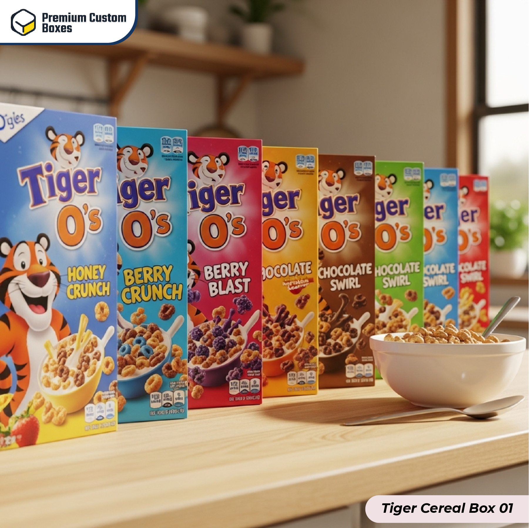 Custom Tiger Cereal Boxes