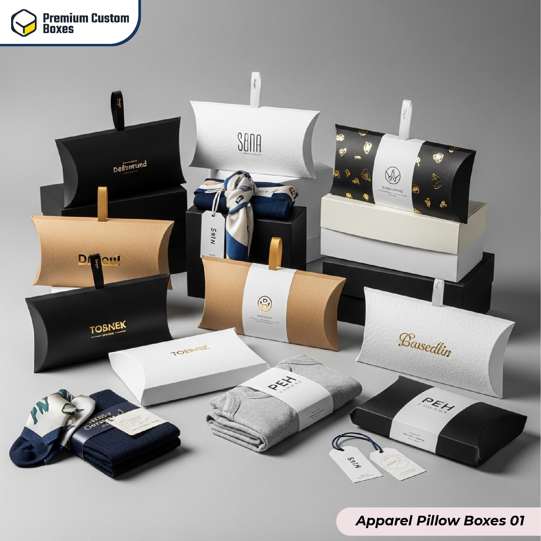 Custom Apparel Pillow Boxes​