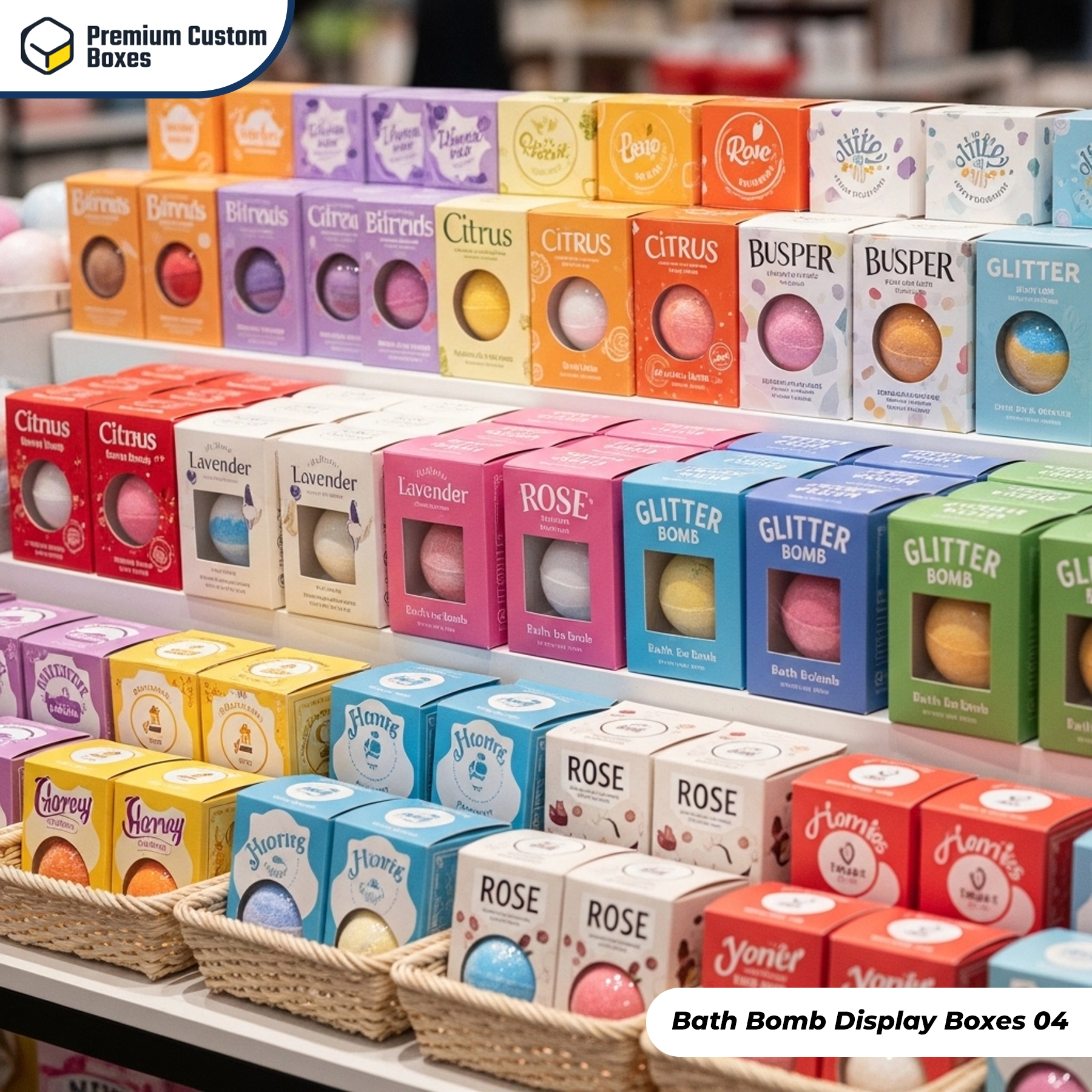 Bath Bomb Display Boxes