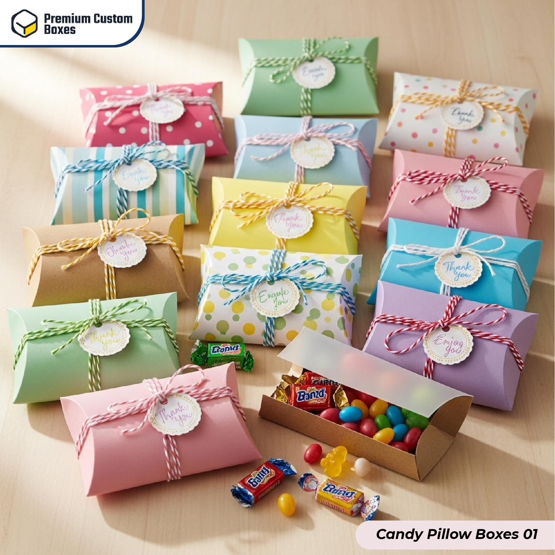 Custom Candy Pillow Boxes