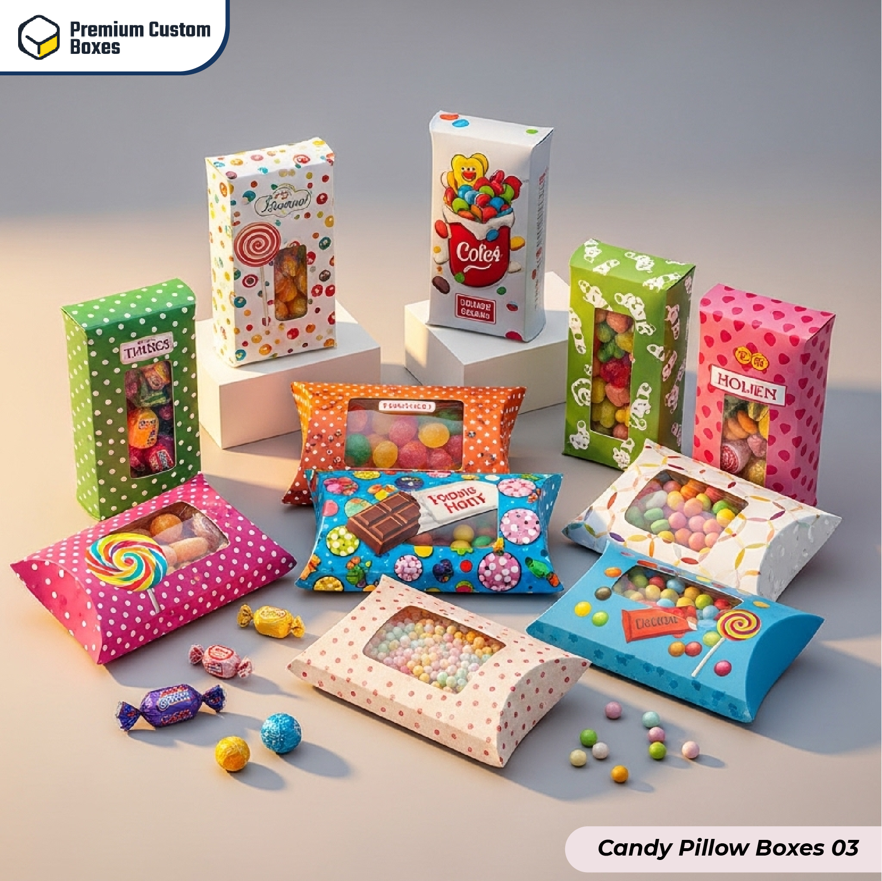 Custom Candy Pillow Boxes