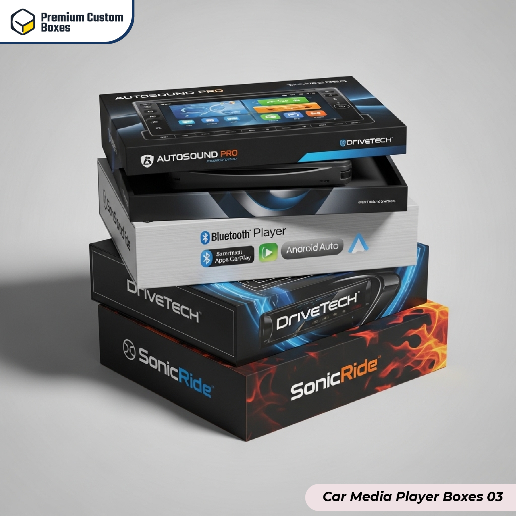 Custom Car Media Player Boxes