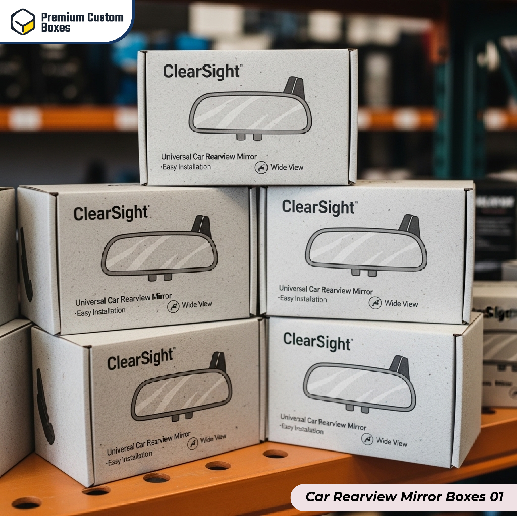 Custom Car Rearview Mirror Boxes