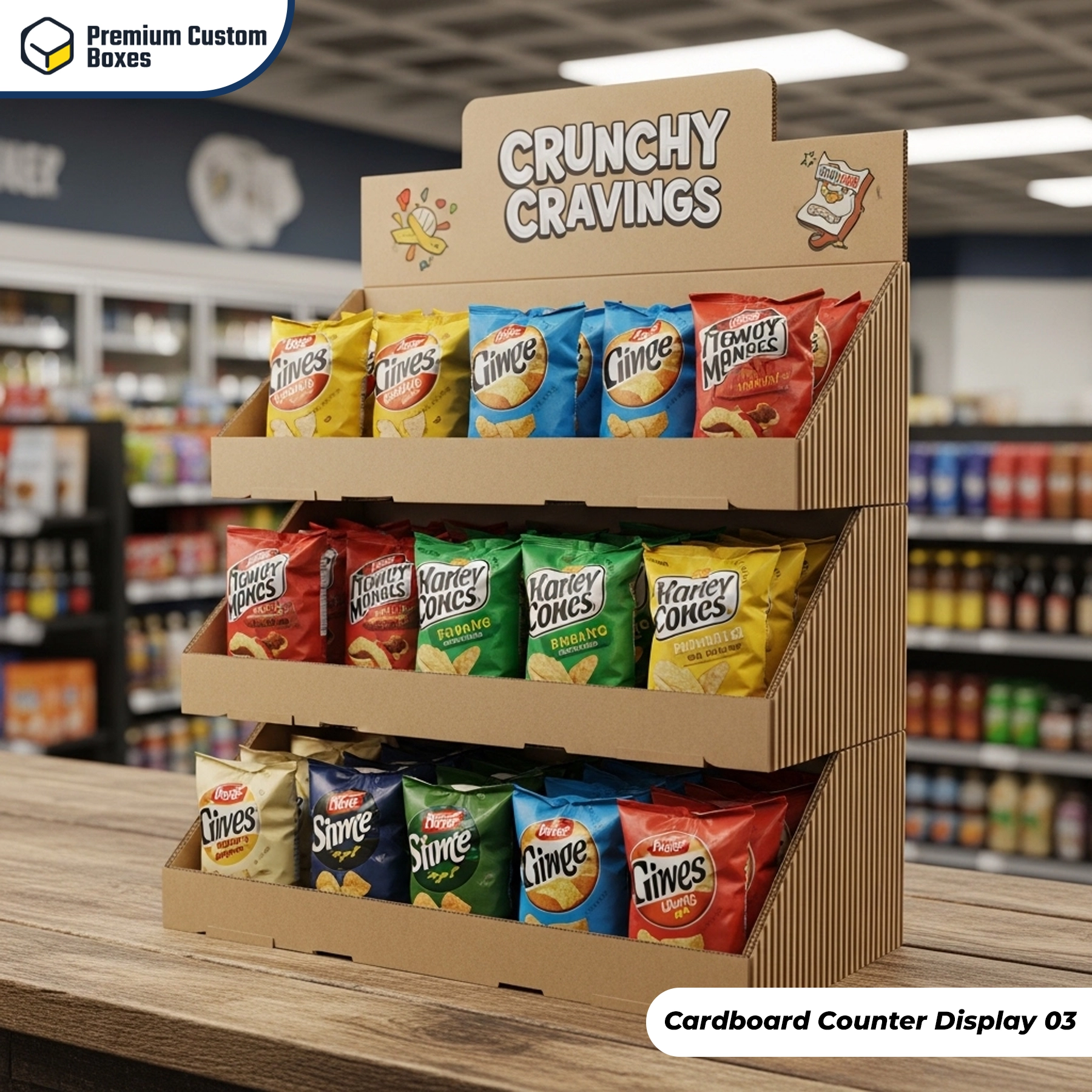 Custom Cardboard Counter Display