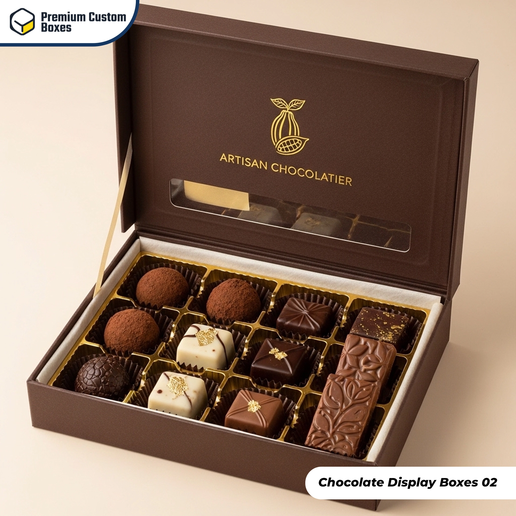 Custom Chocolate Display Boxes
