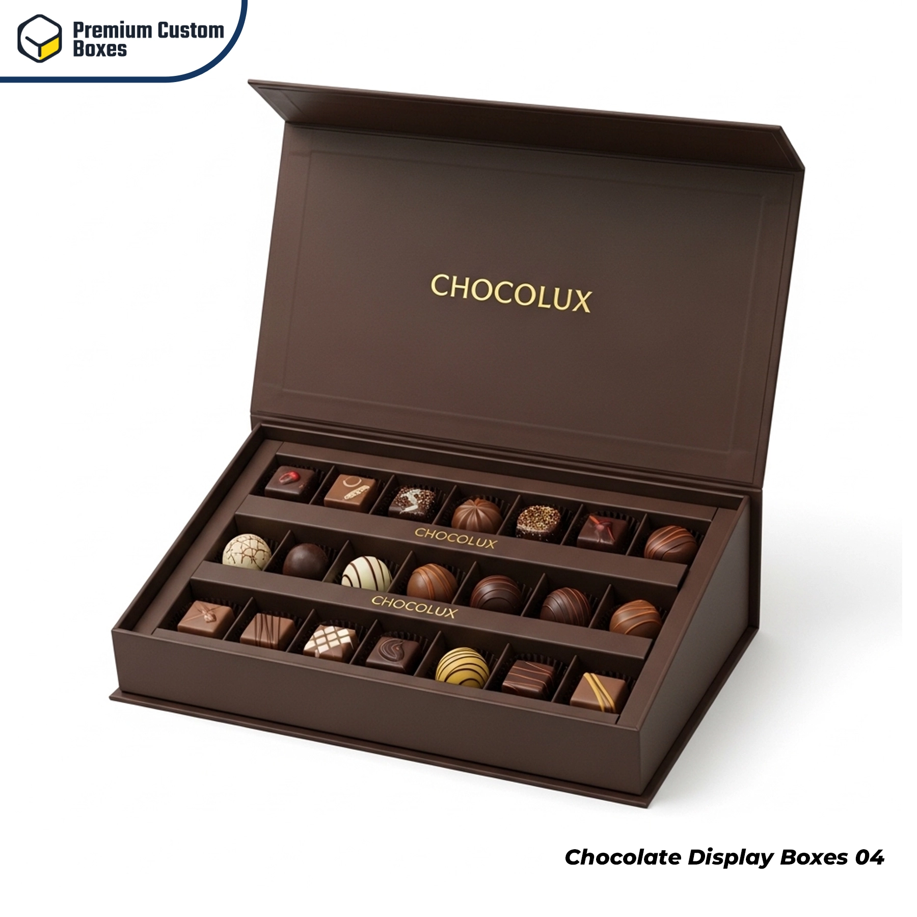 Custom Chocolate Display Boxes
