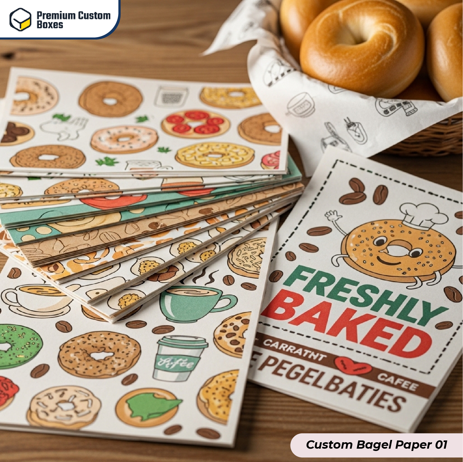 Custom Bagel Paper