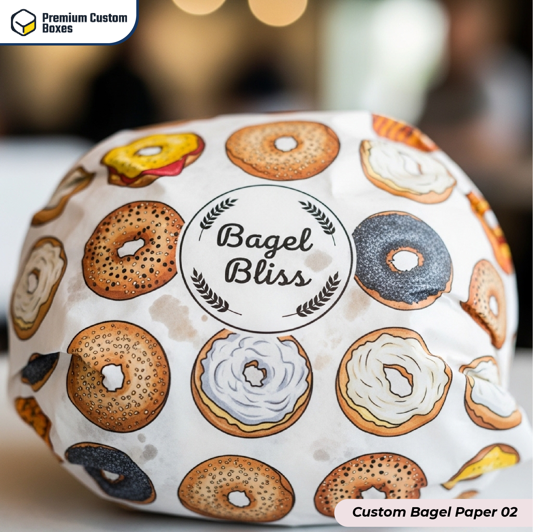 Custom Bagel Paper