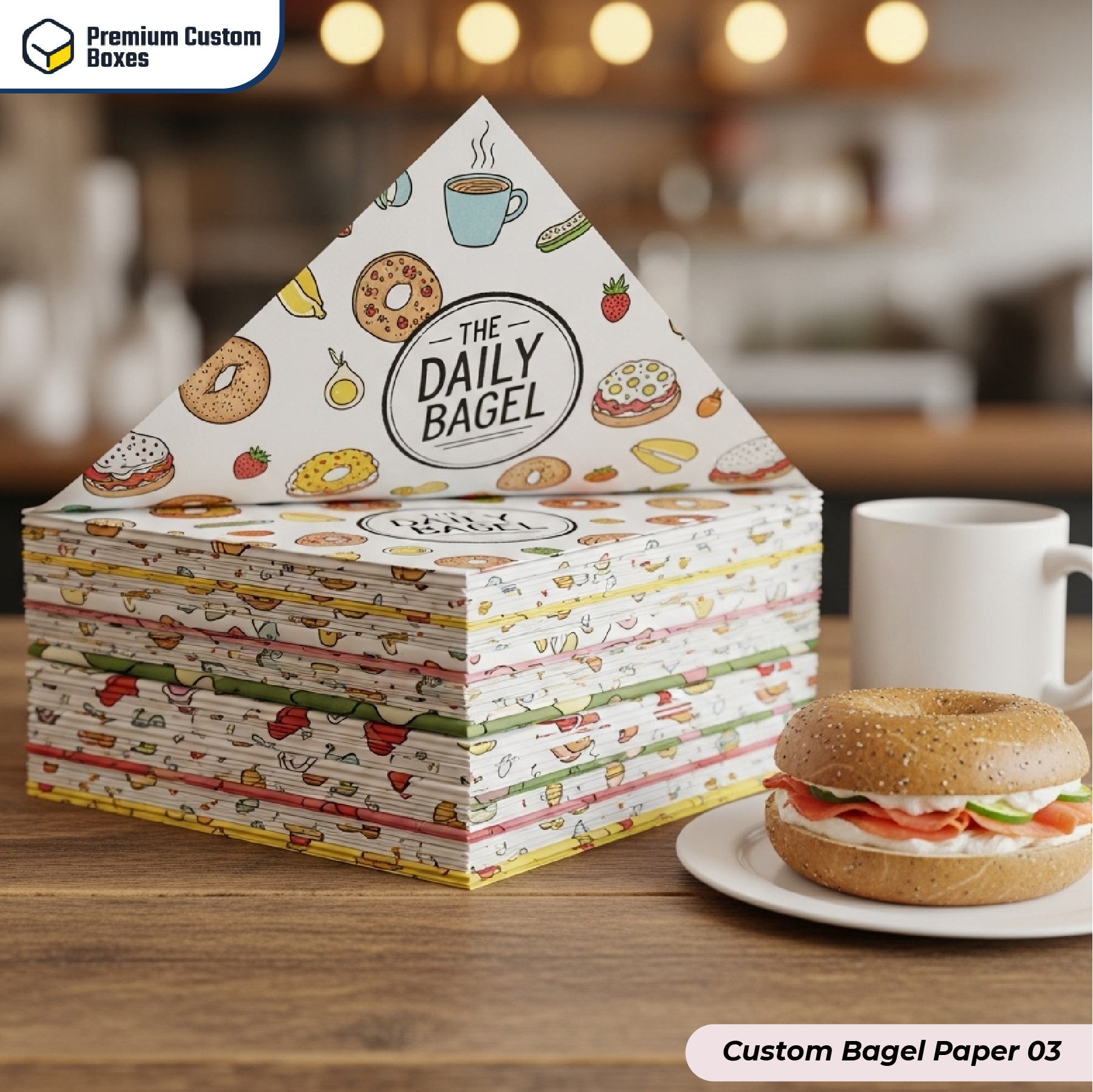 Custom Bagel Paper