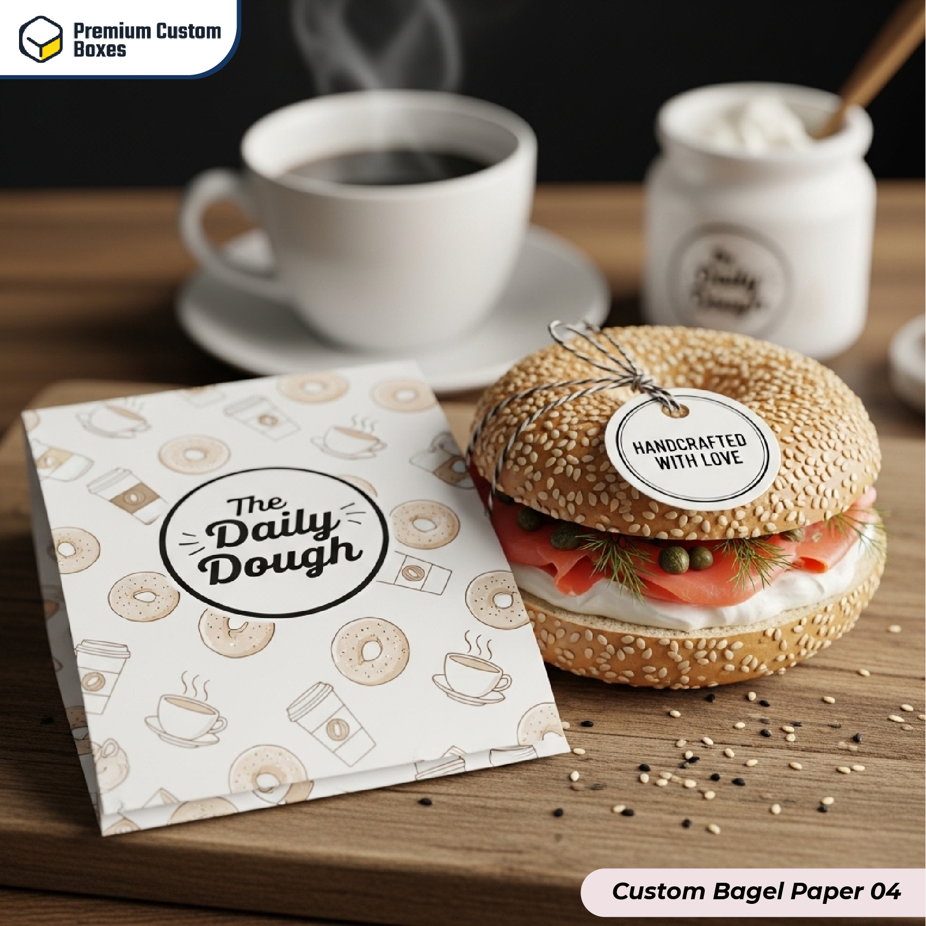 Custom Bagel Paper