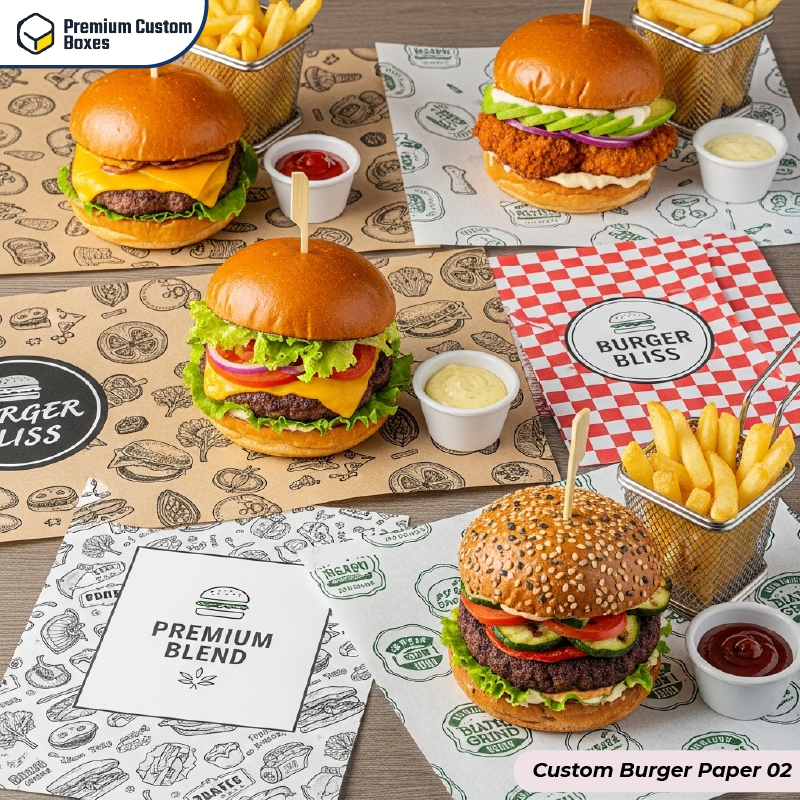 Custom Burger Paper
