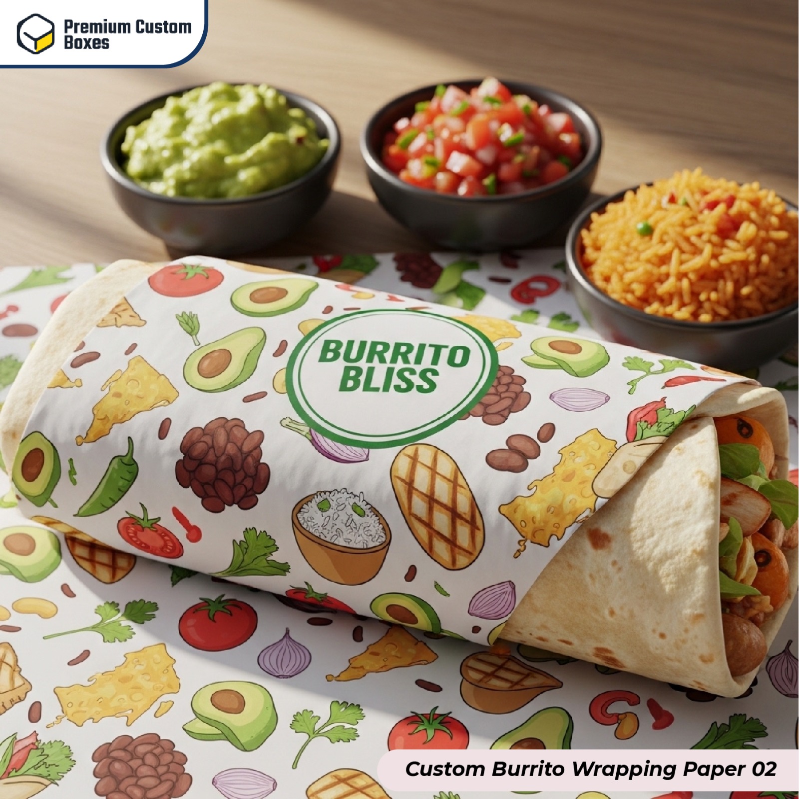 Custom Burrito Wrapping Paper