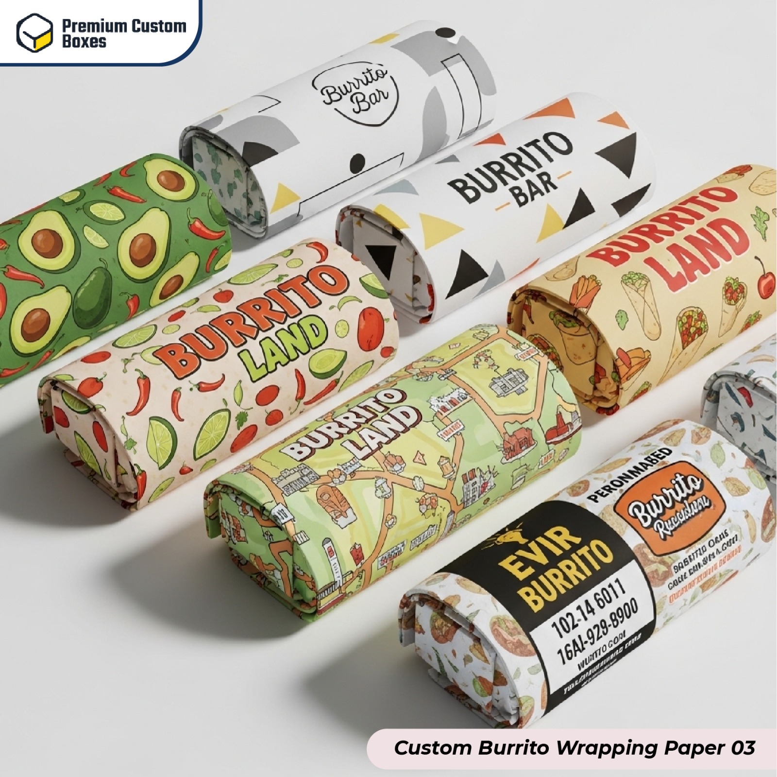 Custom Burrito Wrapping Paper