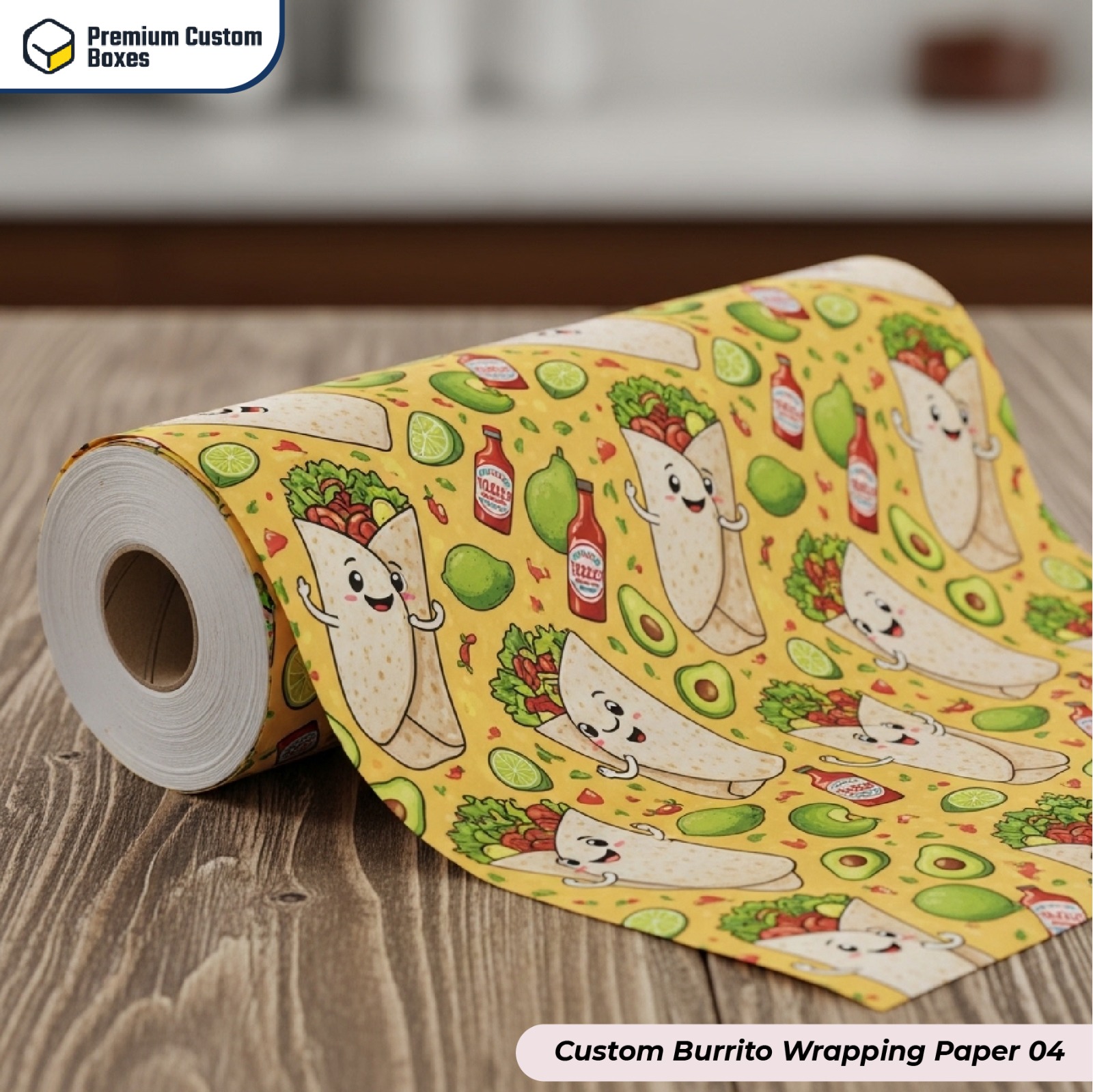 Custom Burrito Wrapping Paper