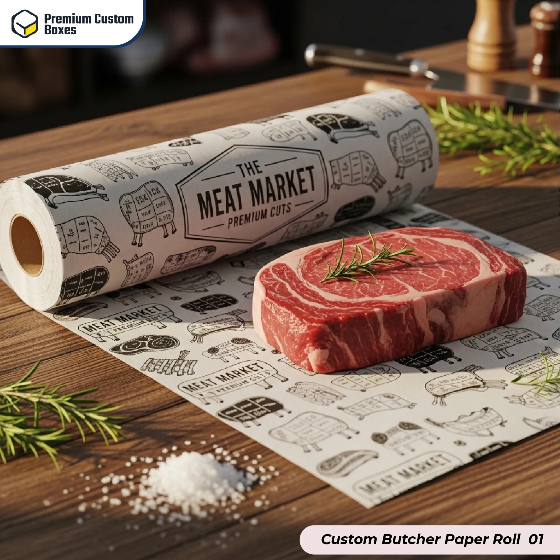 Custom Butcher Paper Roll