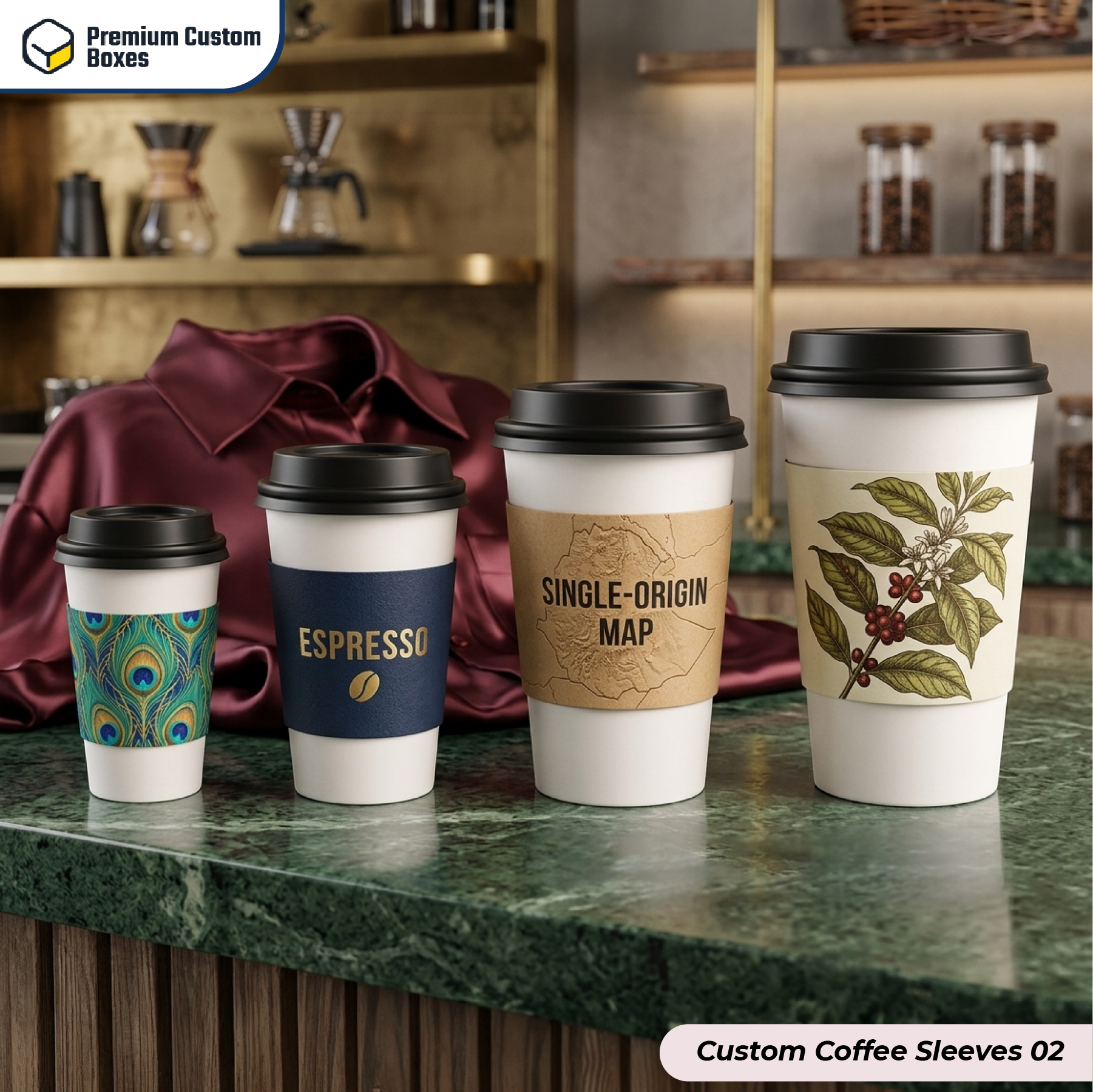 Custom Coffee Sleeves