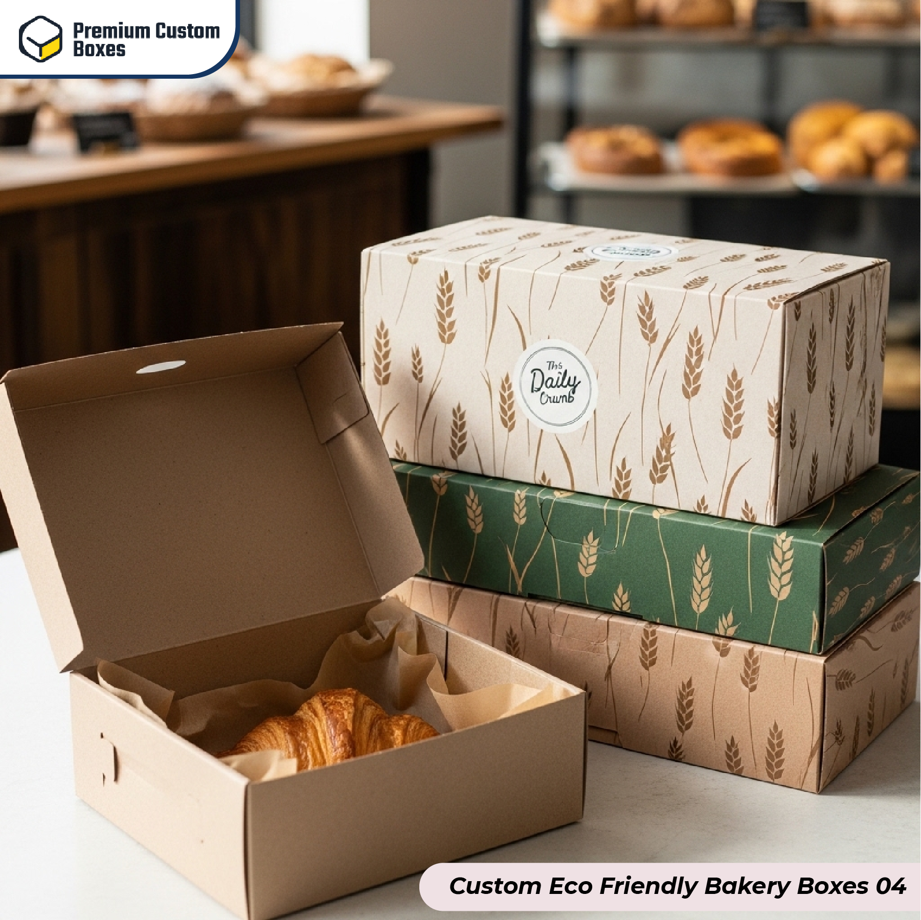 Custom Eco Friendly Bakery Boxes