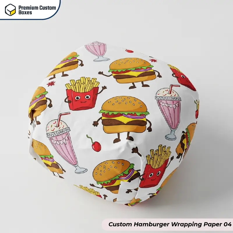 Custom Hamburger Wrapping Paper