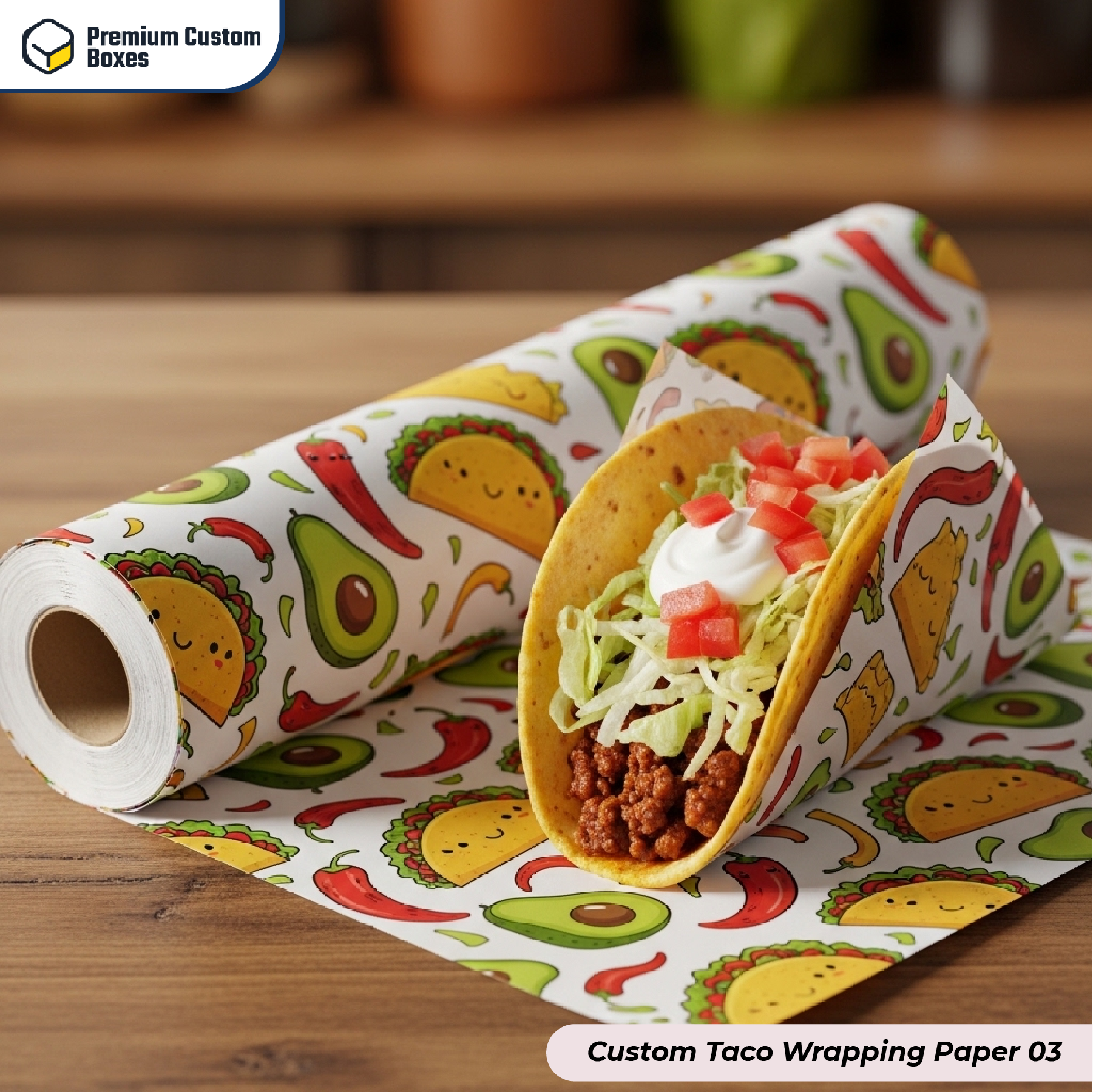 Custom Taco Wrapping Paper