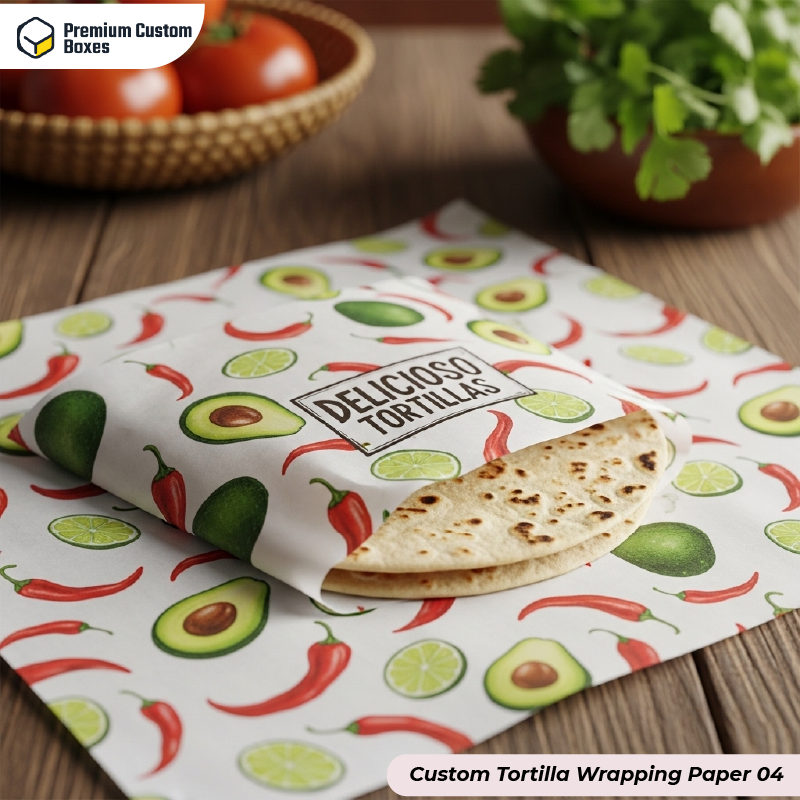 Custom Tortilla Wrapping Paper