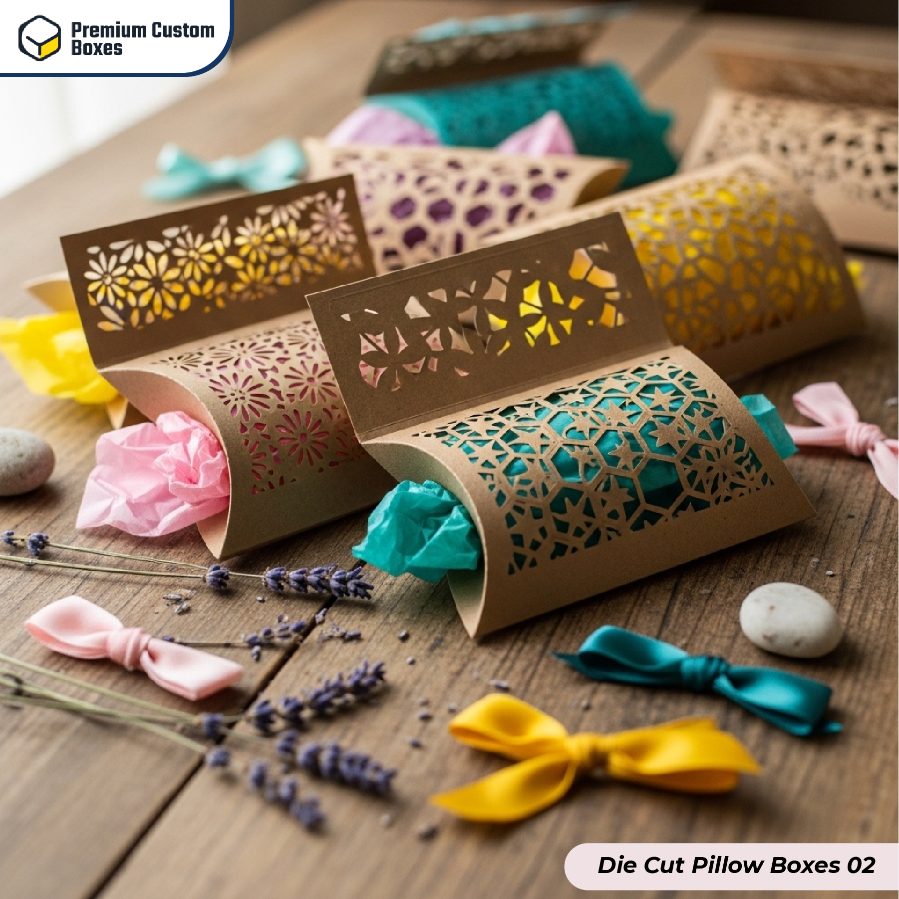 Custom Die Cut​ Pillow Boxes