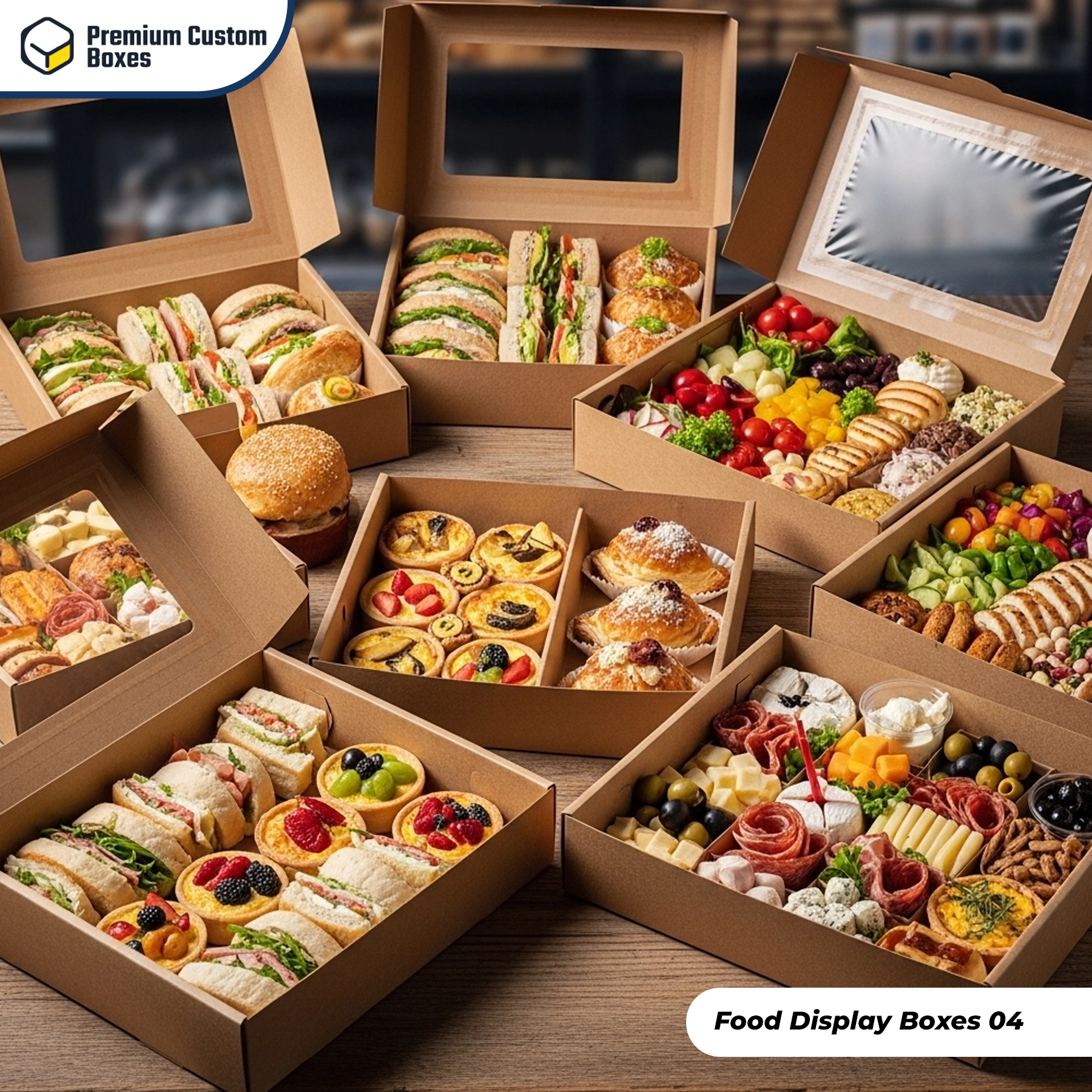 Custom Food Display Boxes