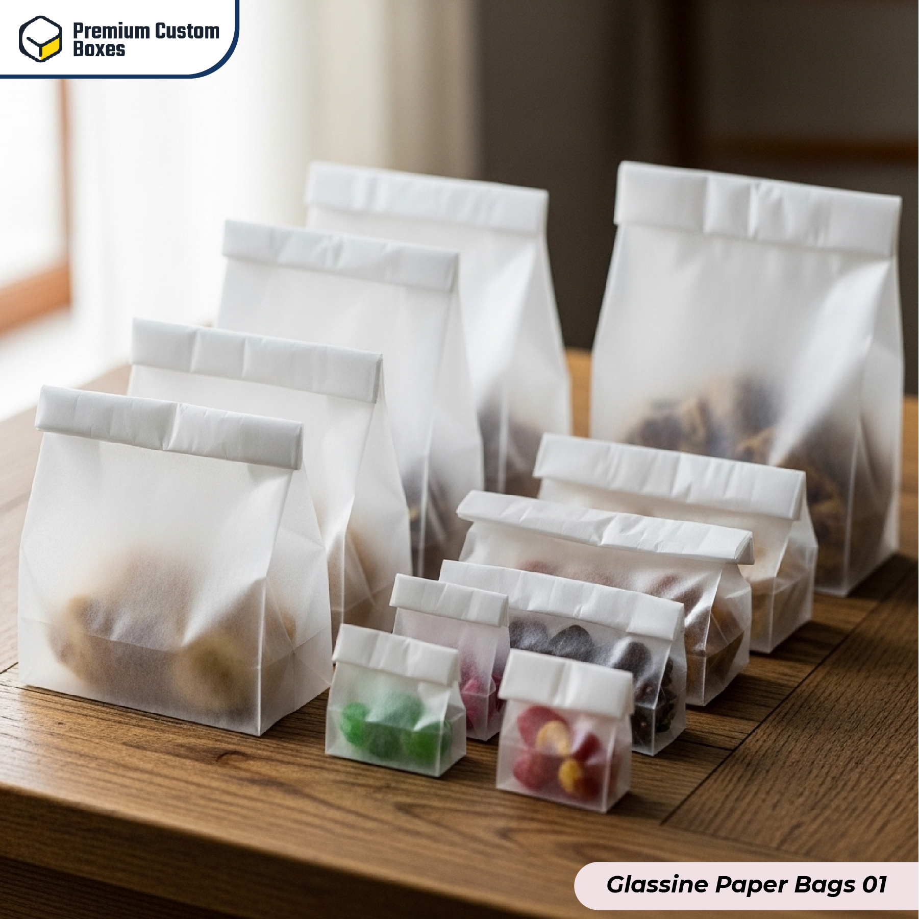 Custom Glassine Paper Bags