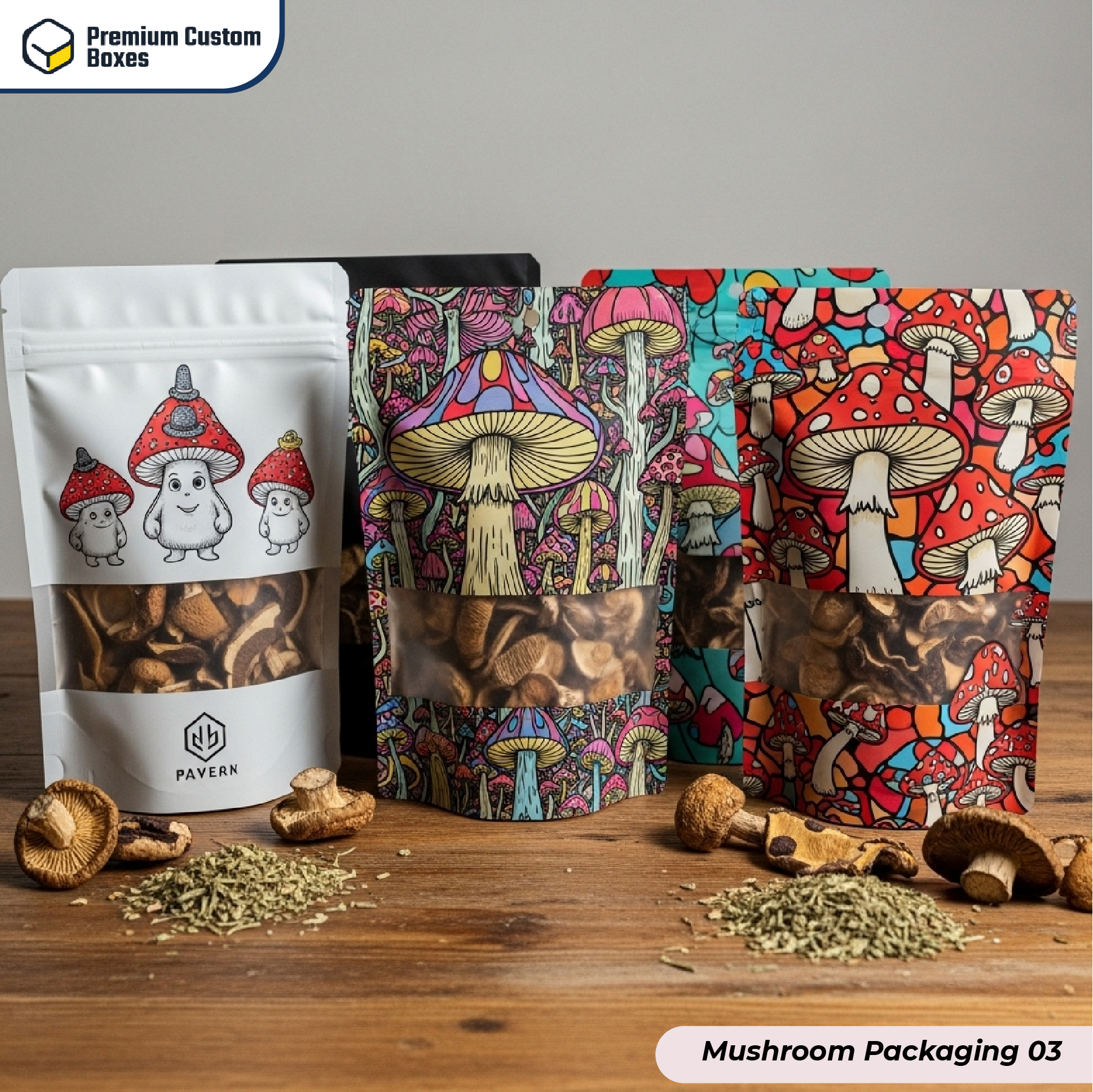 Custom Mushroom Packaging