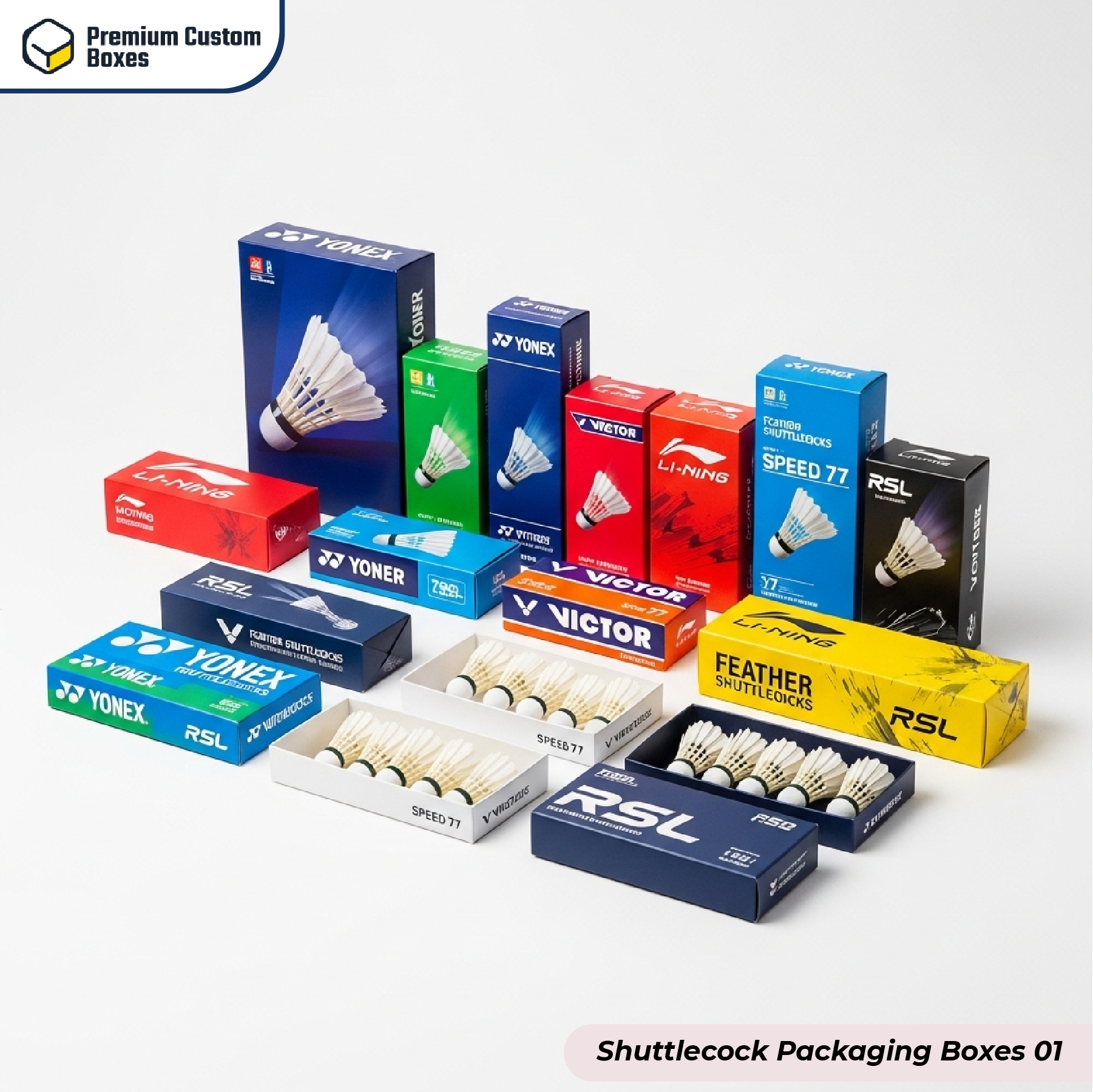 Custom Shuttlecock Packaging Boxes