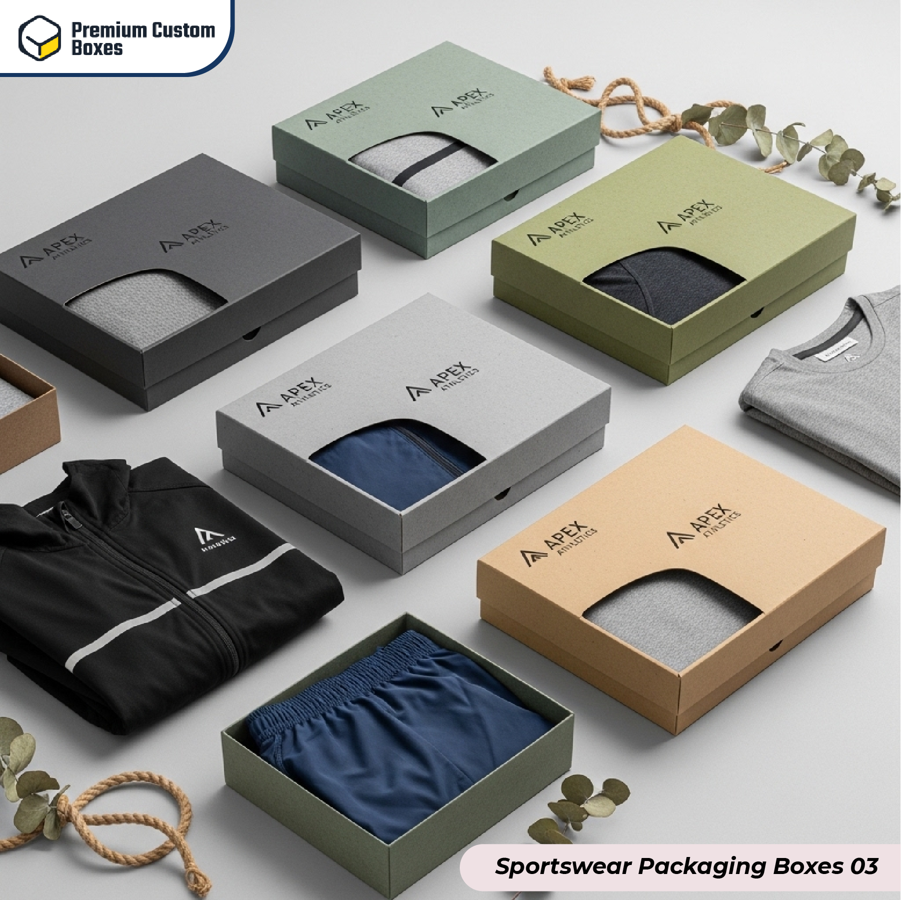 Custom Sportswear Packaging Boxes