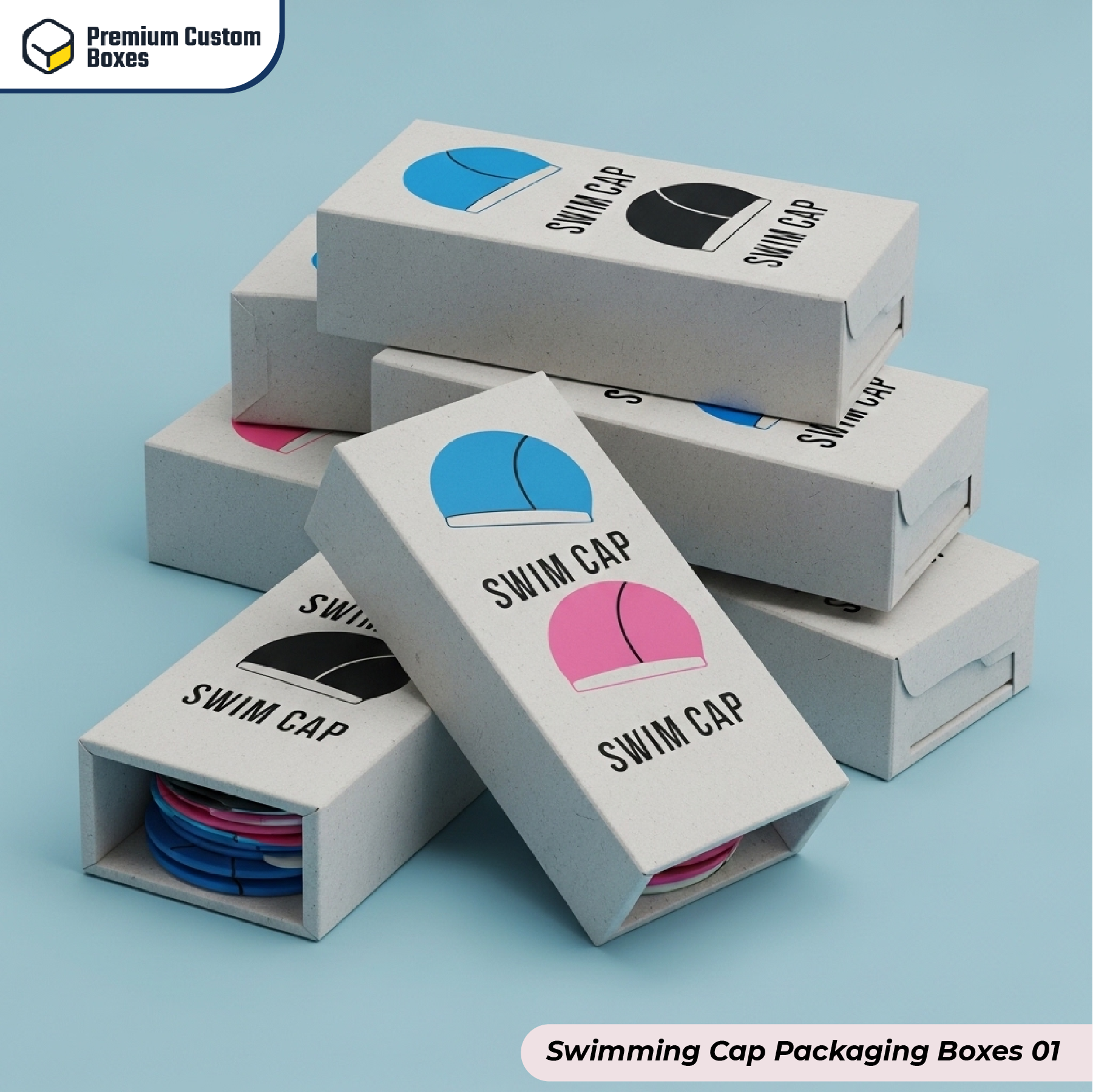 Swimming Cap Packaging Boxes