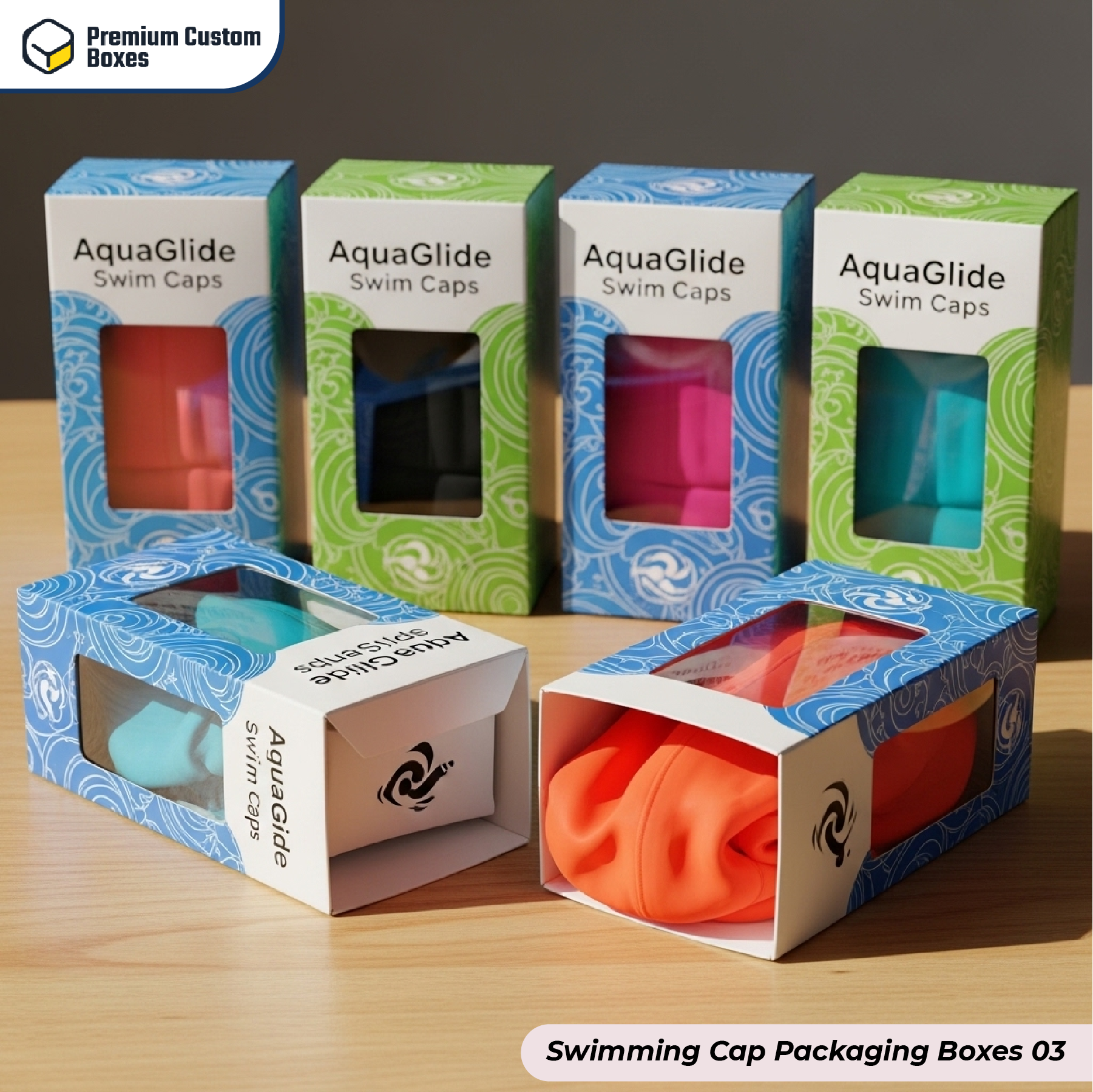 Swimming Cap Packaging Boxes