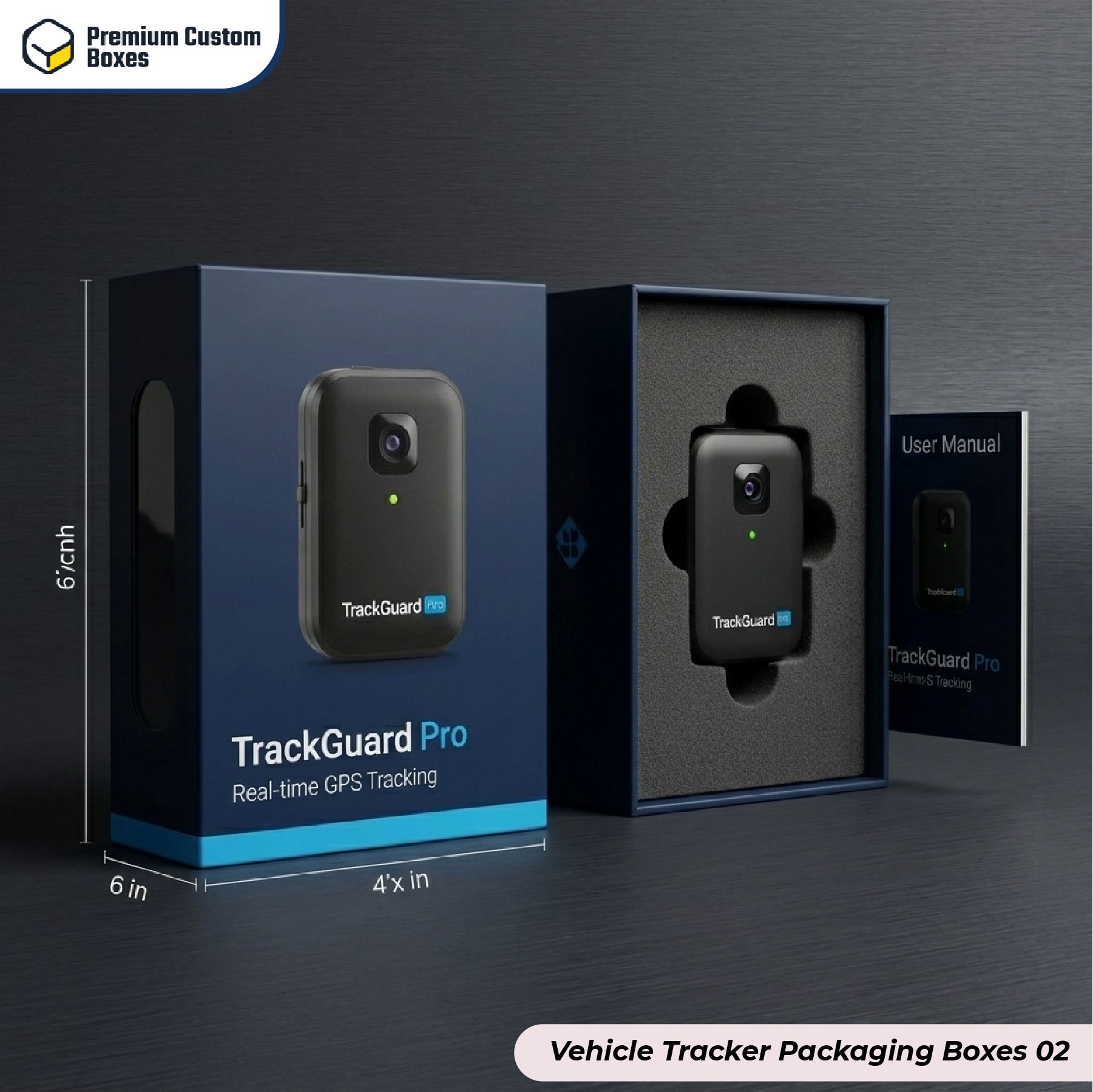 Custom Vehicle Tracker Packaging Boxes