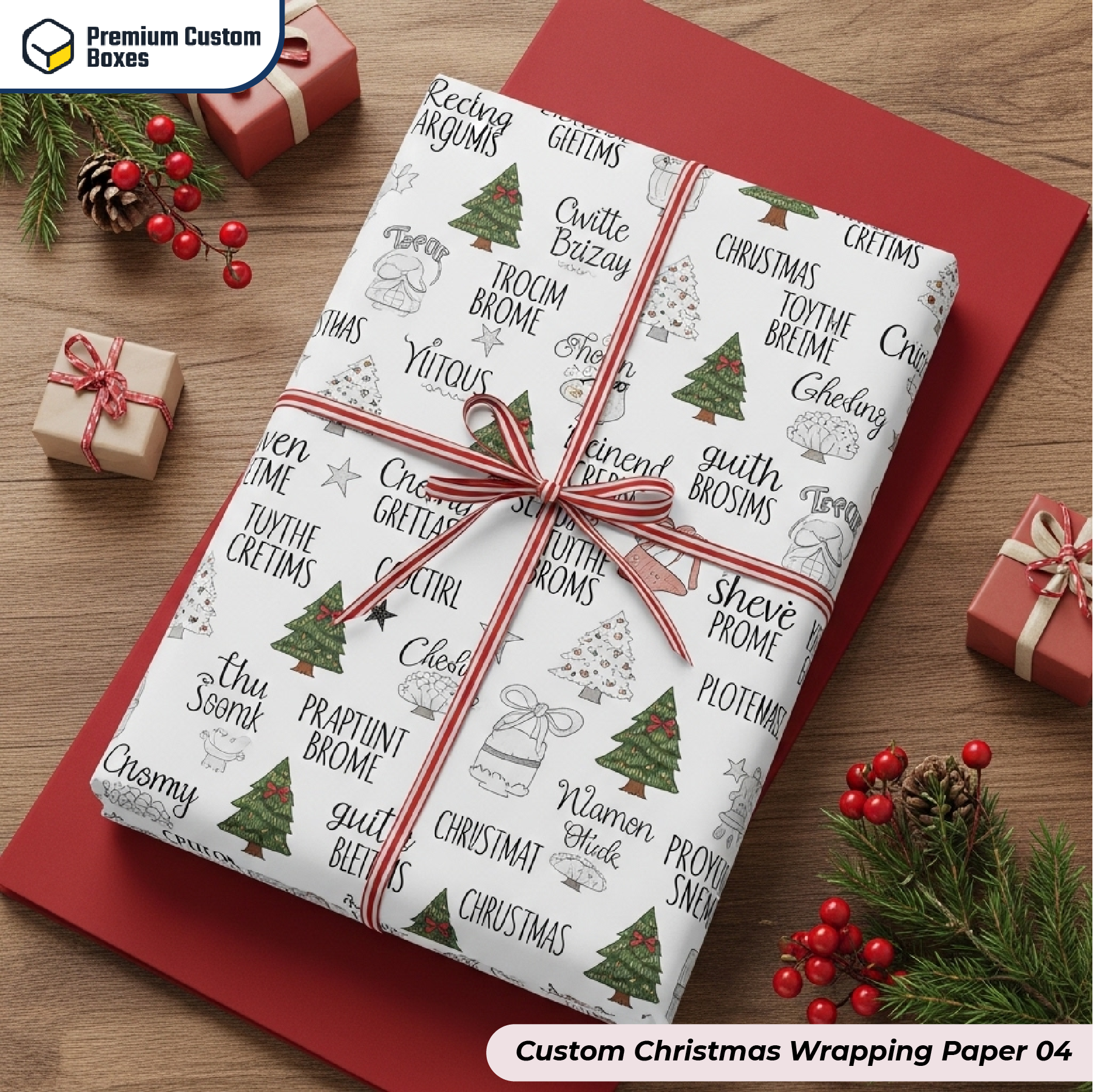 Custom Christmas Wrapping Paper